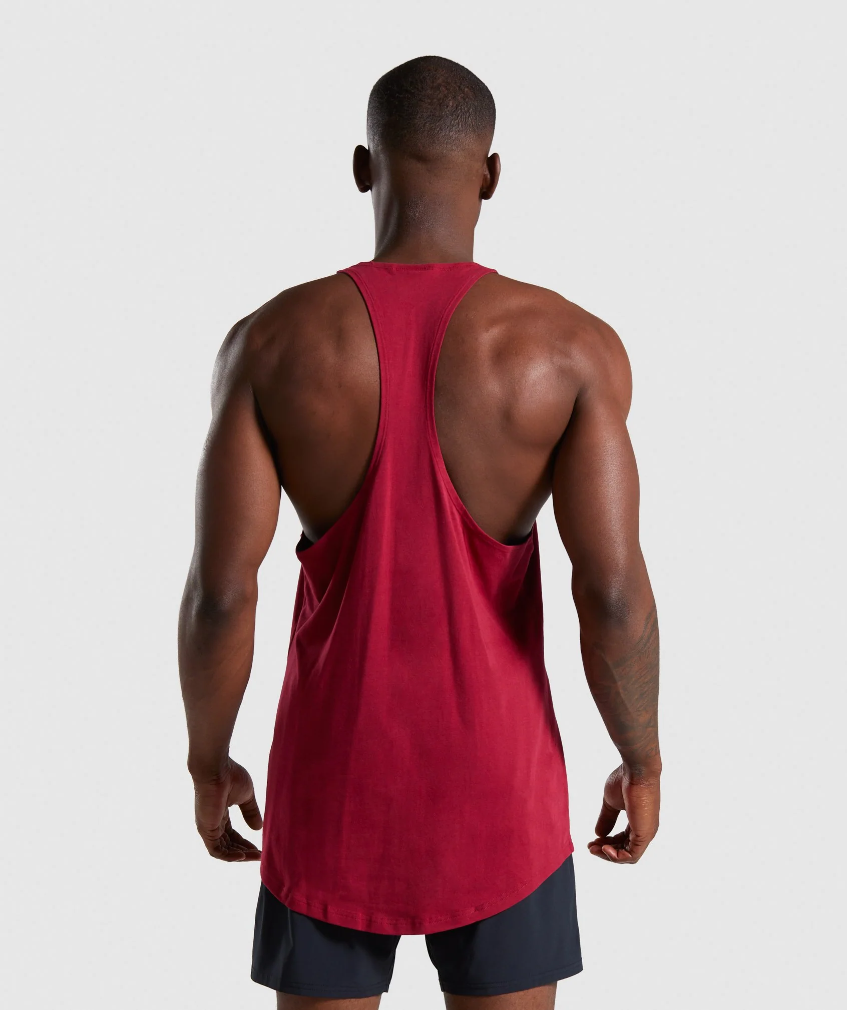 Gymshark Block Stringer - Claret