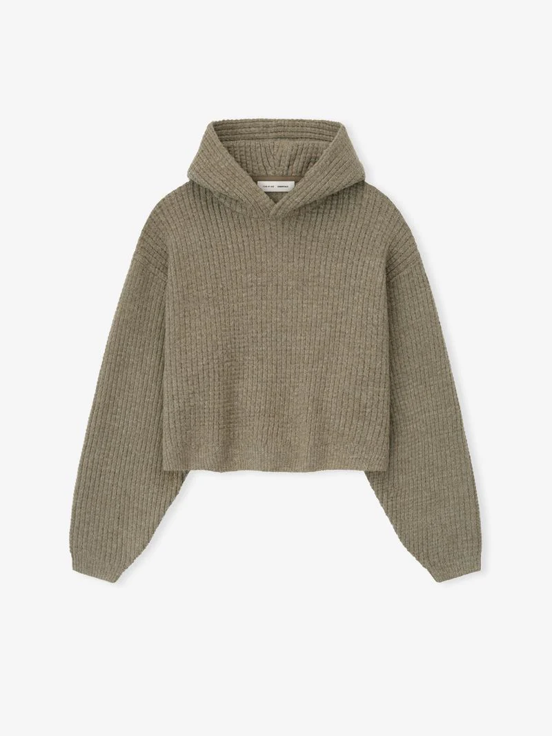 Womens Heavy Waffle 90s Hoodie