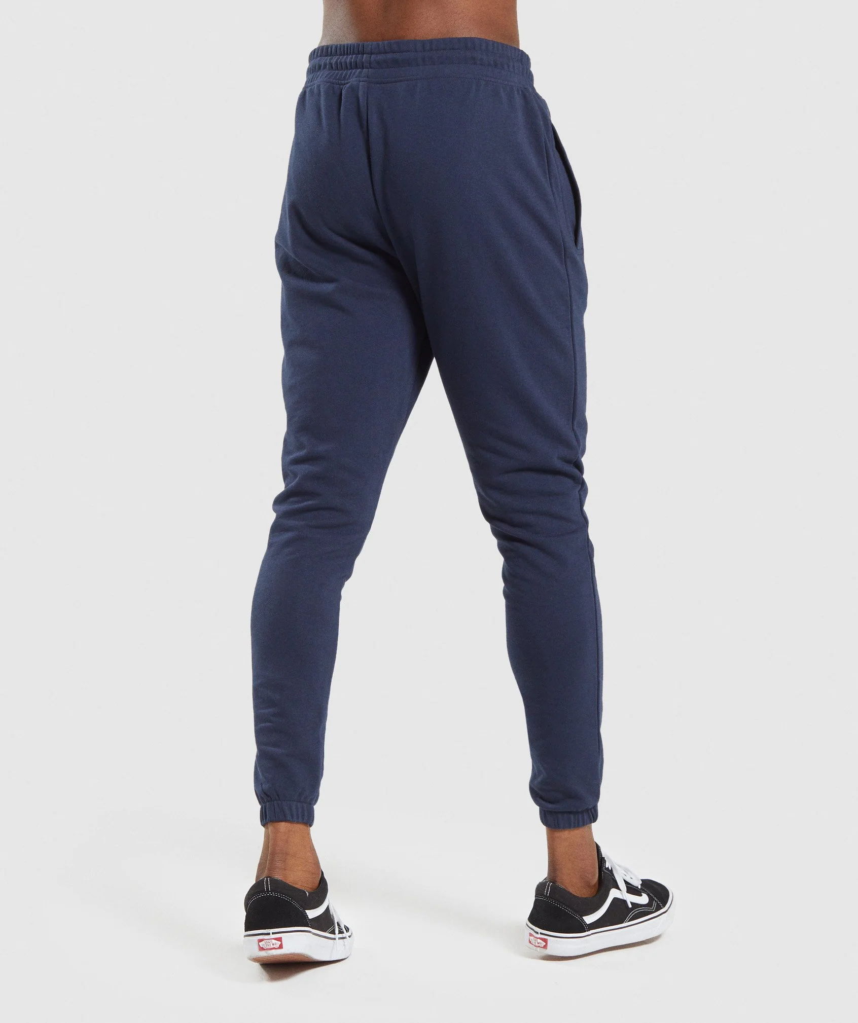 Gymshark Block Joggers - Dark Blue/White
