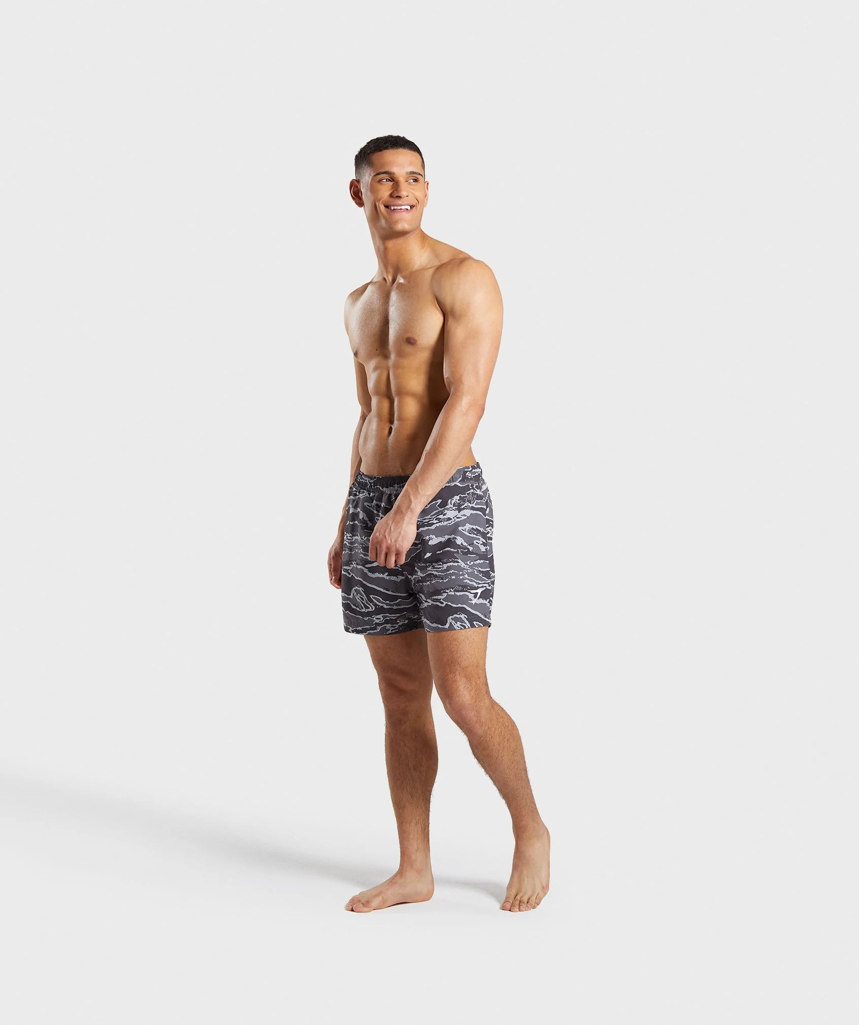 Gymshark Atlantic Swim Shorts - Grey Camo