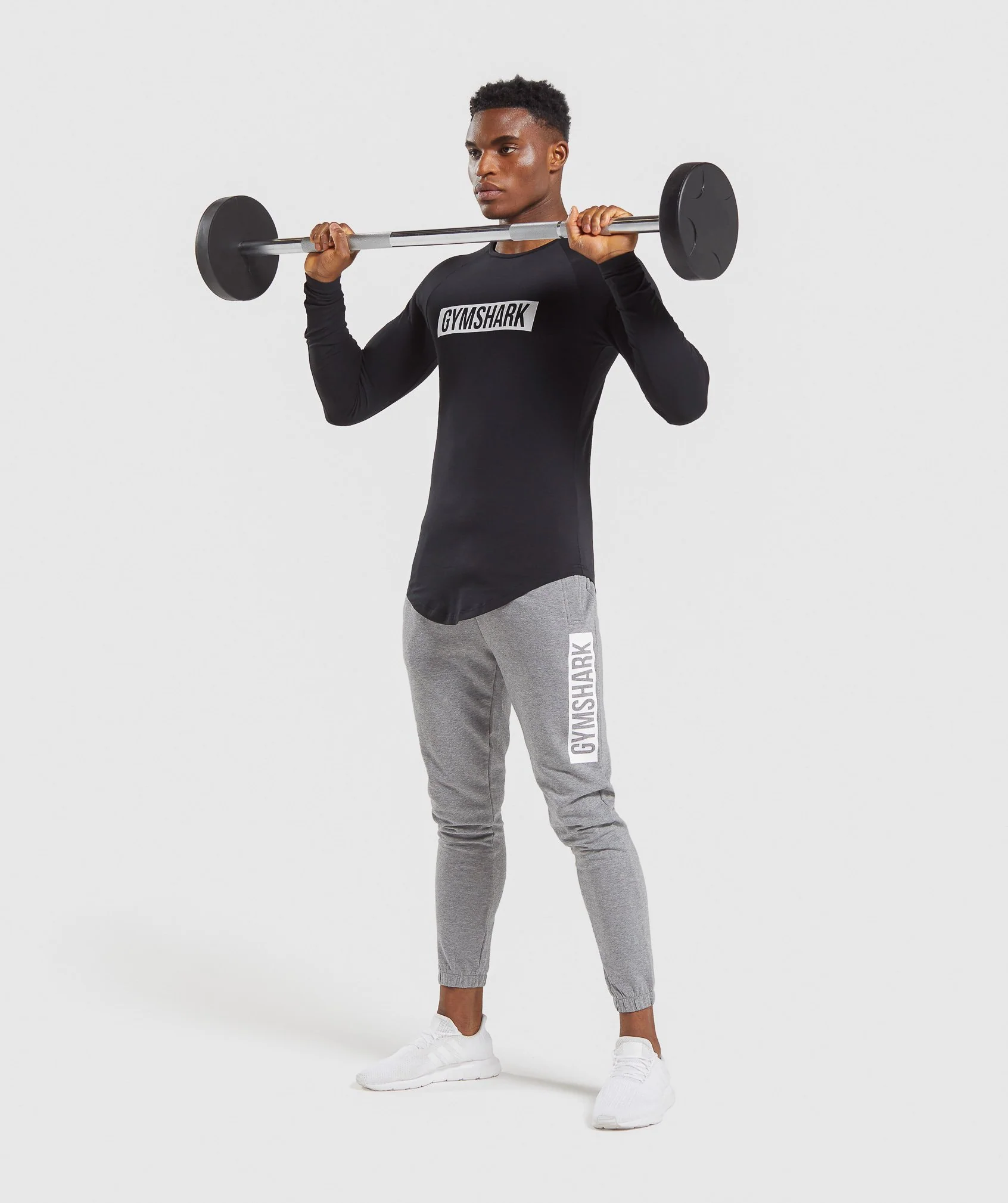 Gymshark Block Long Sleeve T-Shirt - Black