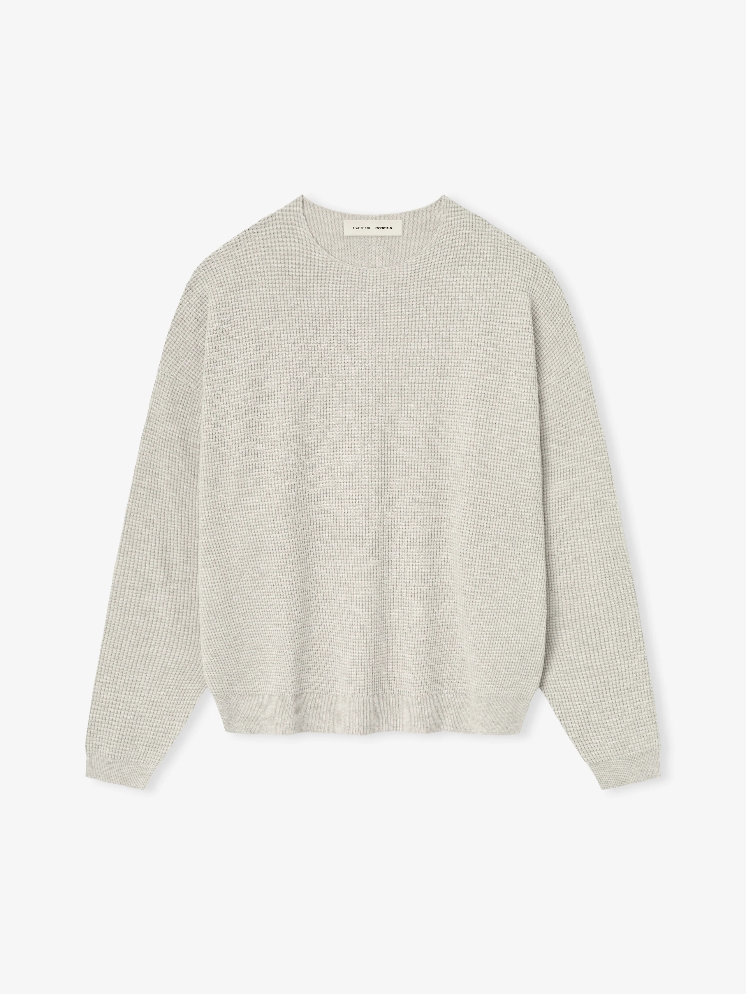 Waffle Crewneck Sweater