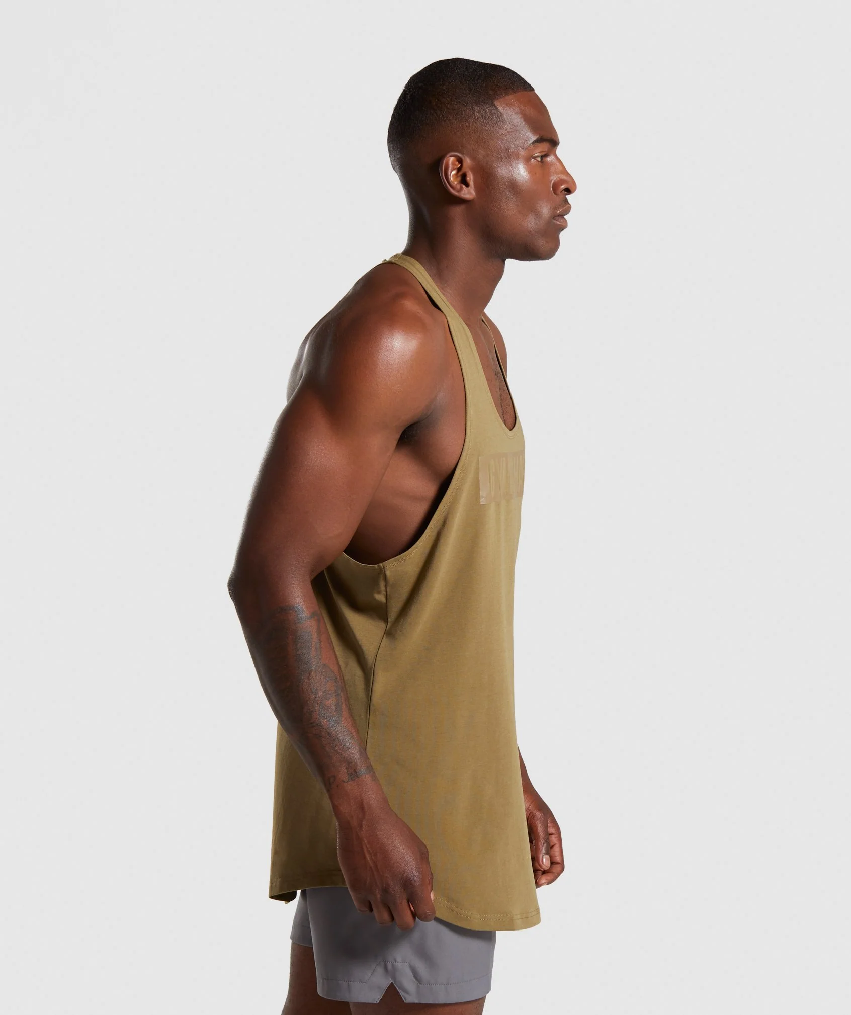 Gymshark Block Stringer - Khaki