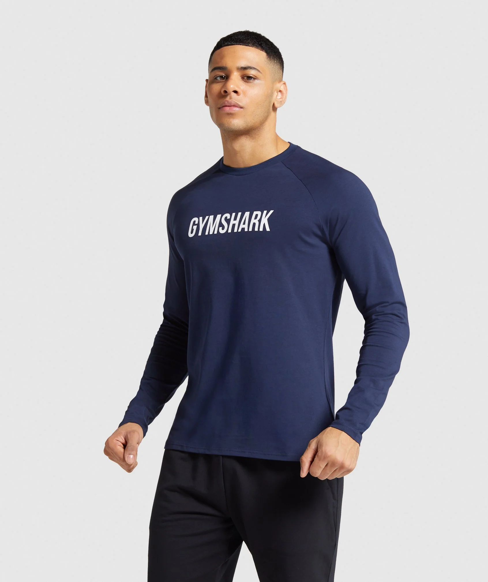 Gymshark Apollo Long Sleeve T-Shirt - Dark Blue
