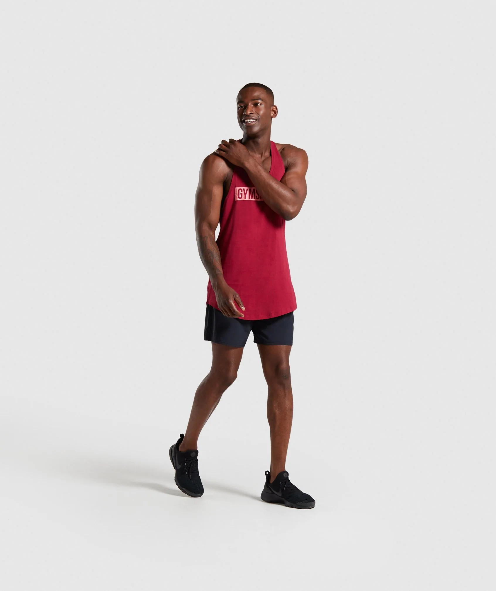 Gymshark Block Stringer - Claret