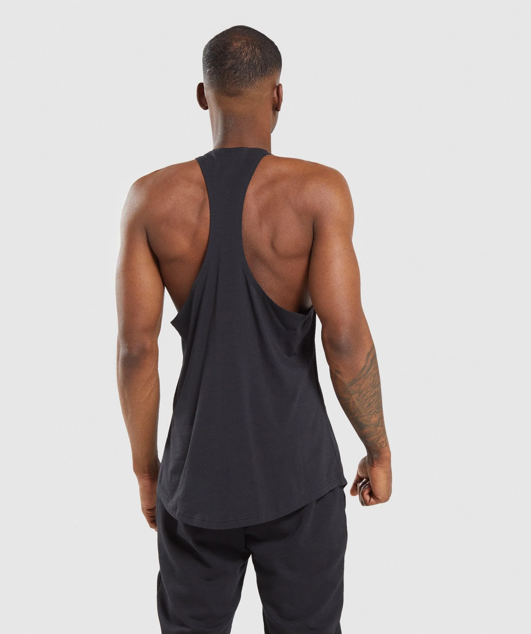 Gymshark Block Stringer - Black/Lime