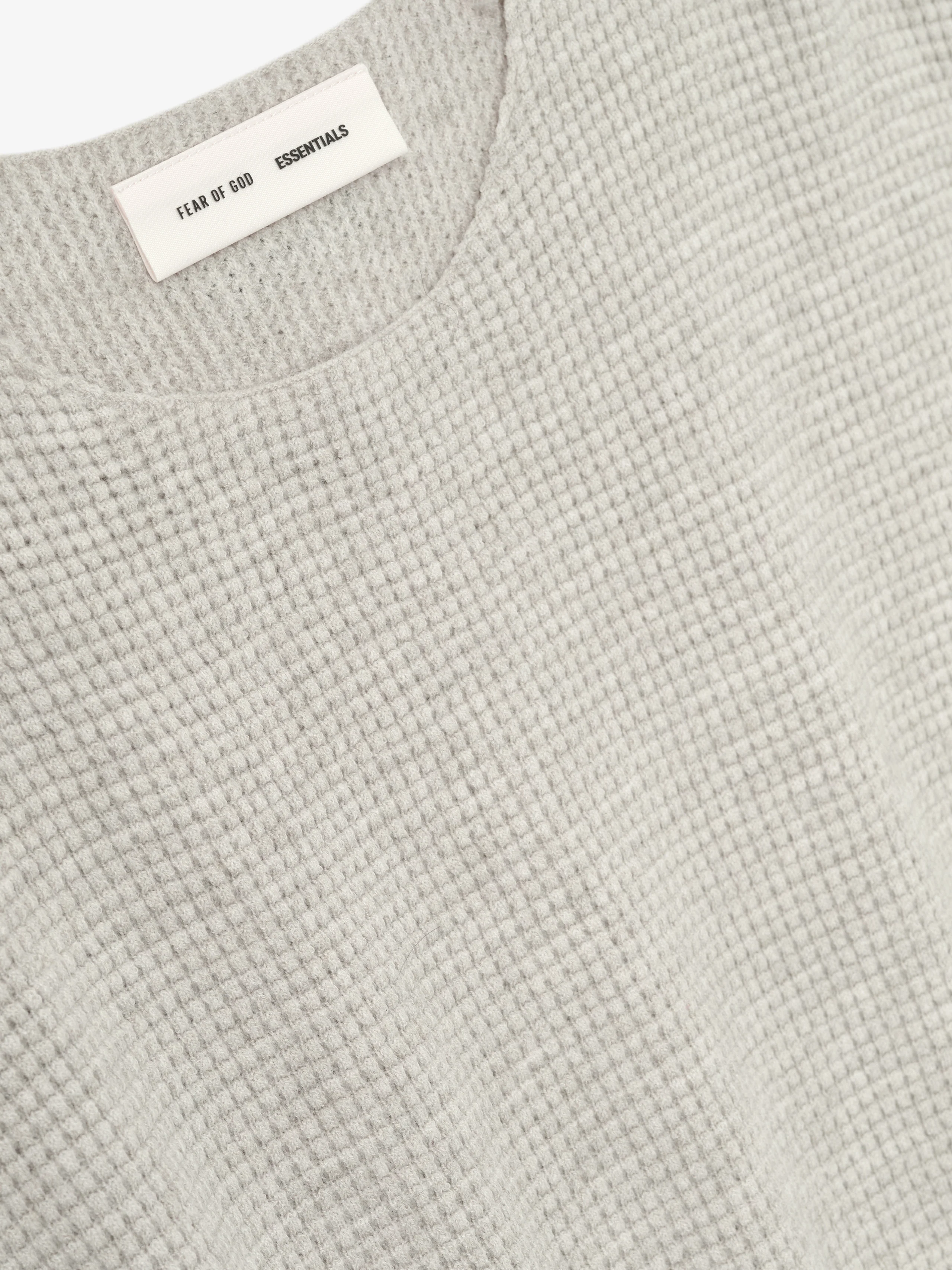 Waffle Crewneck Sweater