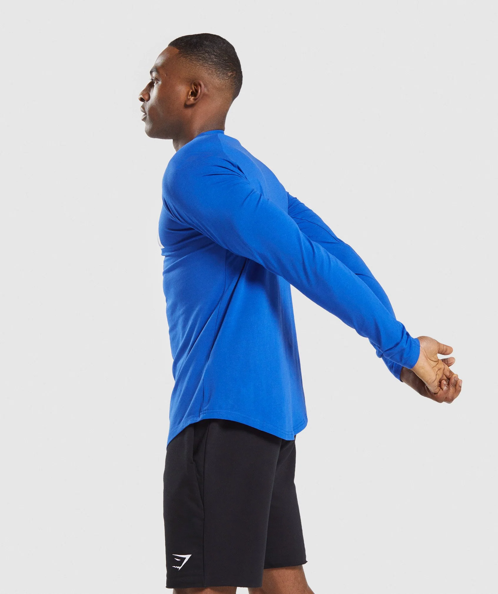 Gymshark Block Long Sleeve T-Shirt - Blue/White