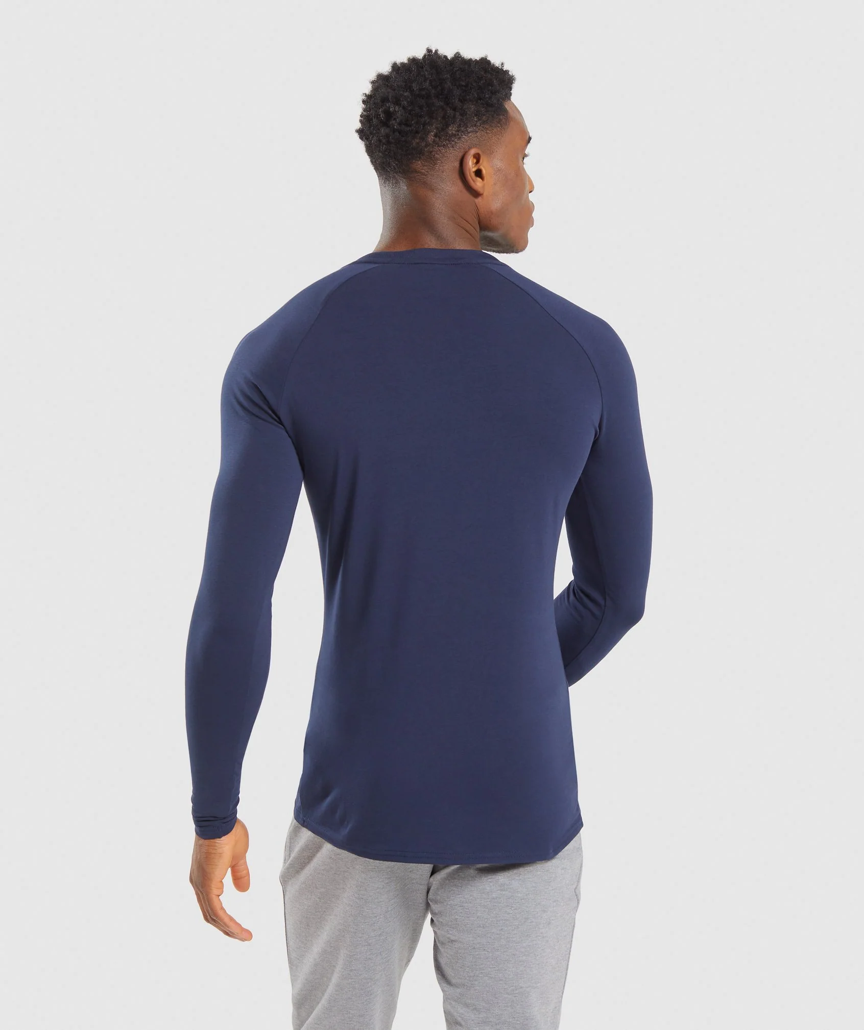 Gymshark Apollo Long Sleeve T-Shirt - Dark Blue