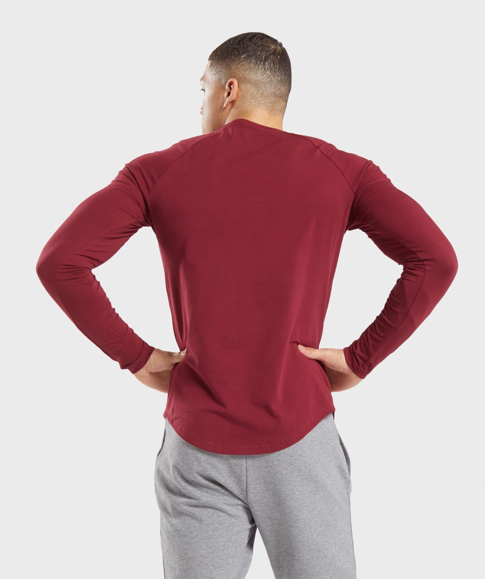 Gymshark Block Long Sleeve T-Shirt - Claret