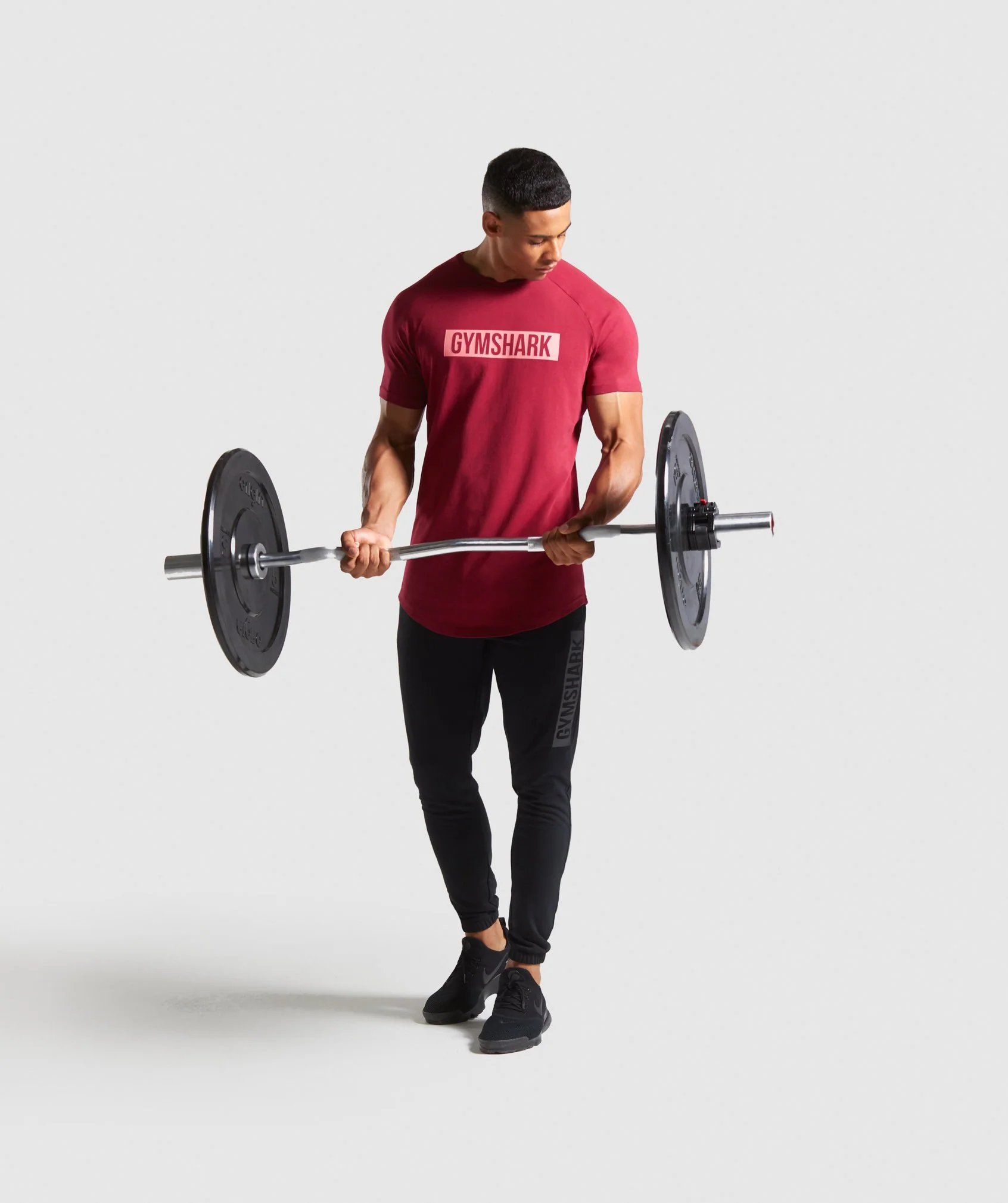 Gymshark Block T-Shirt - Claret