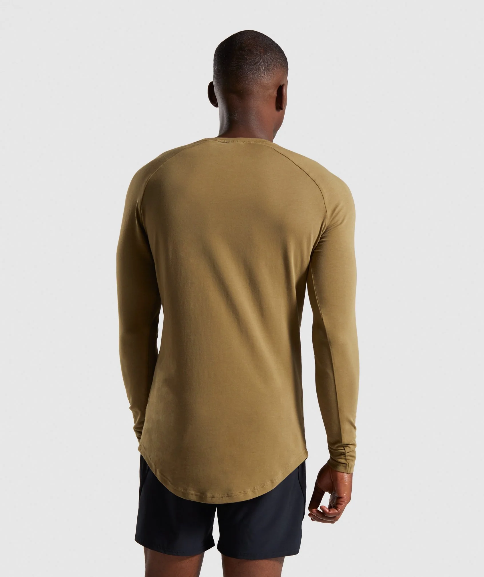 Gymshark Block Long Sleeve T-Shirt - Khaki