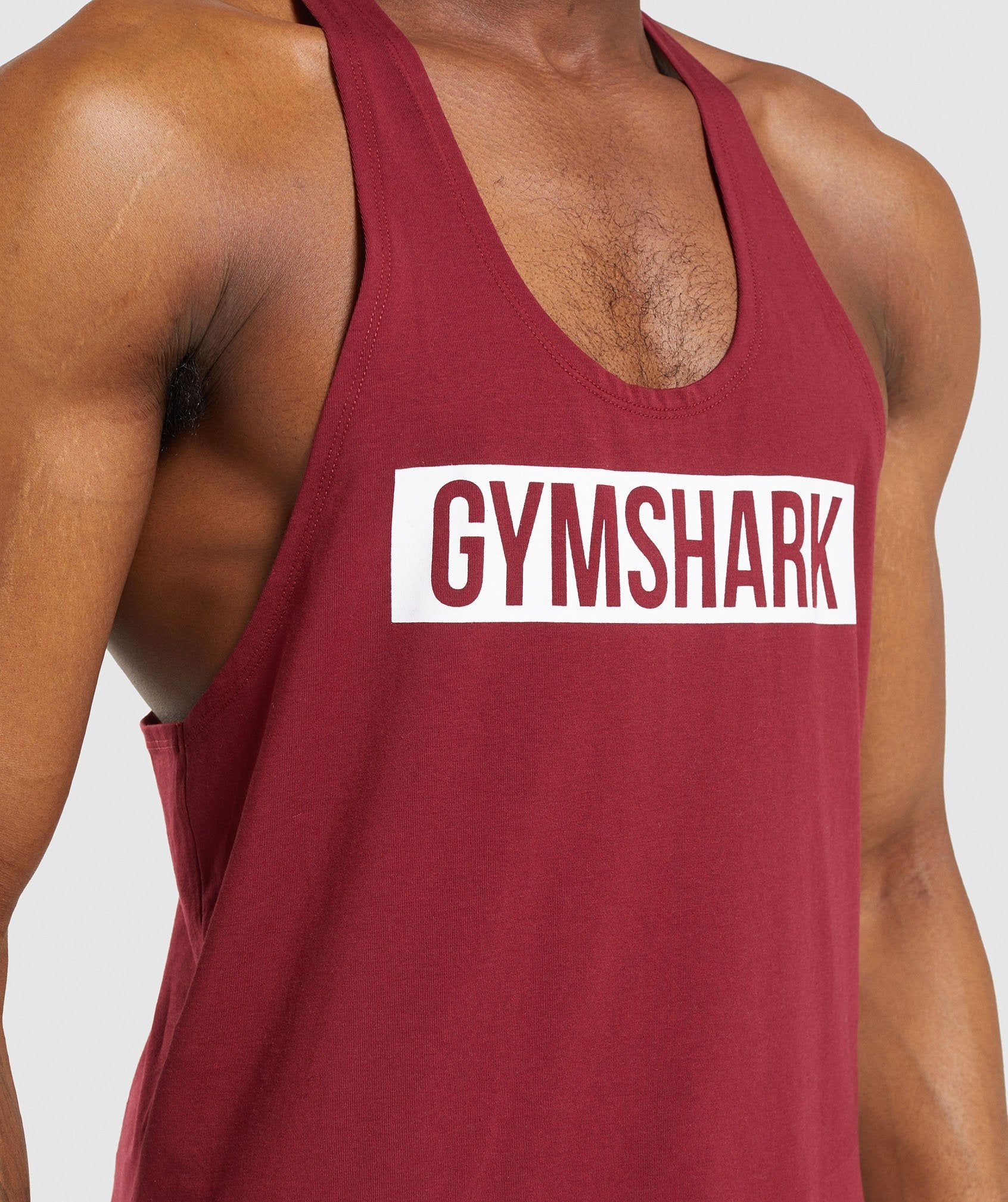 Gymshark Block Stringer - Claret/White