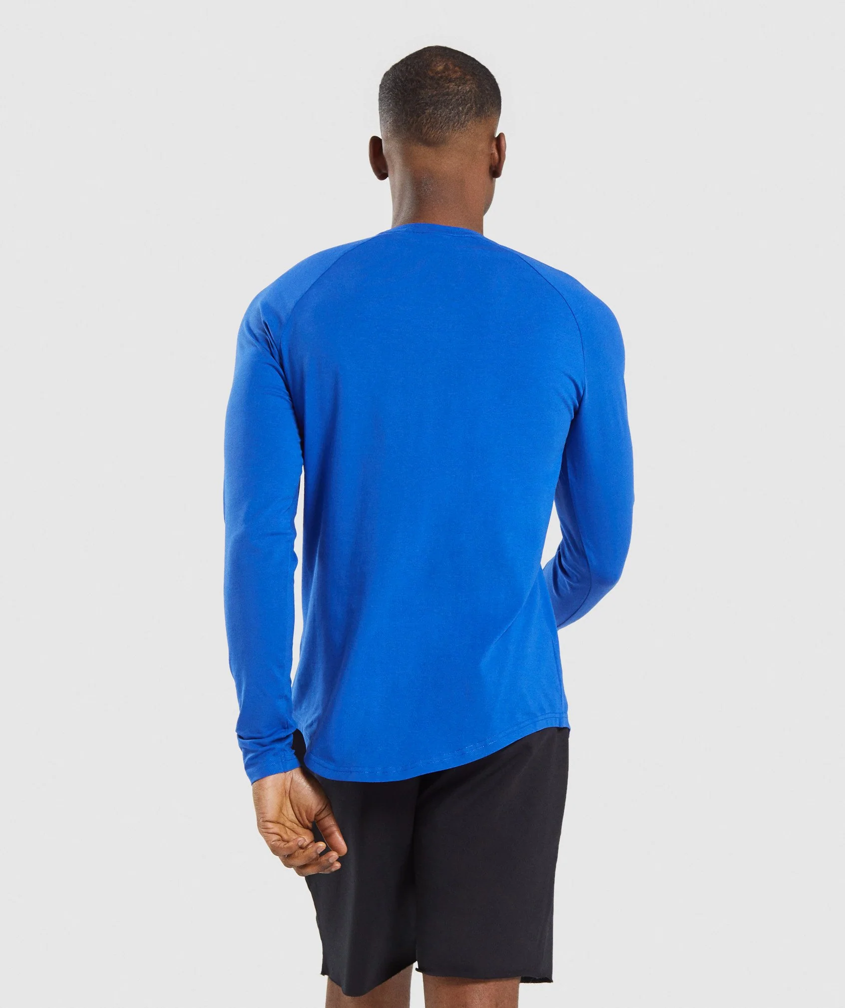 Gymshark Block Long Sleeve T-Shirt - Blue/White