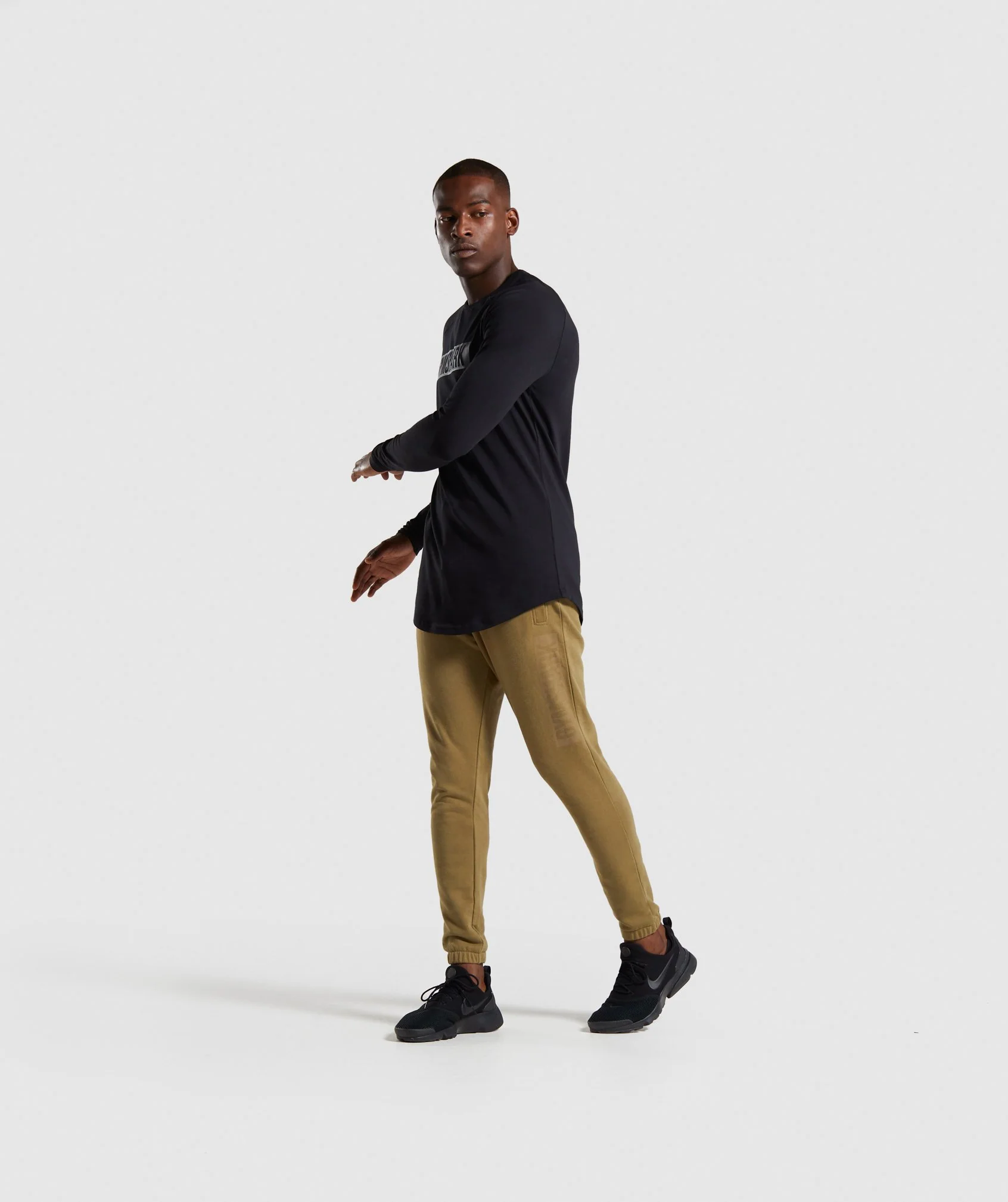 Gymshark Block Long Sleeve T-Shirt - Black/Black