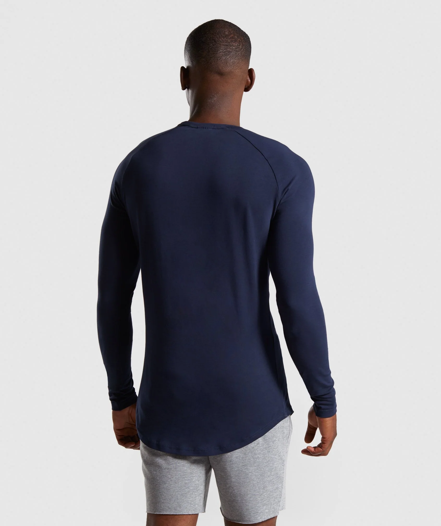 Gymshark Block Long Sleeve T-Shirt - Dark Blue