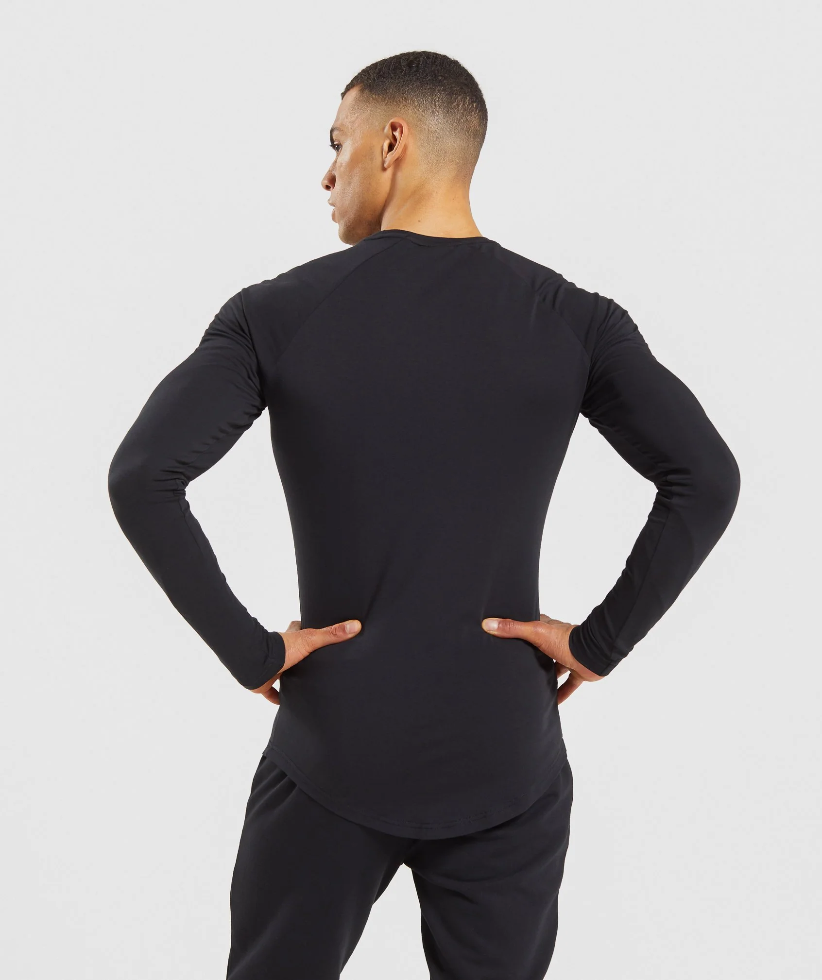 Gymshark Block Long Sleeve T-Shirt - Black/Lime