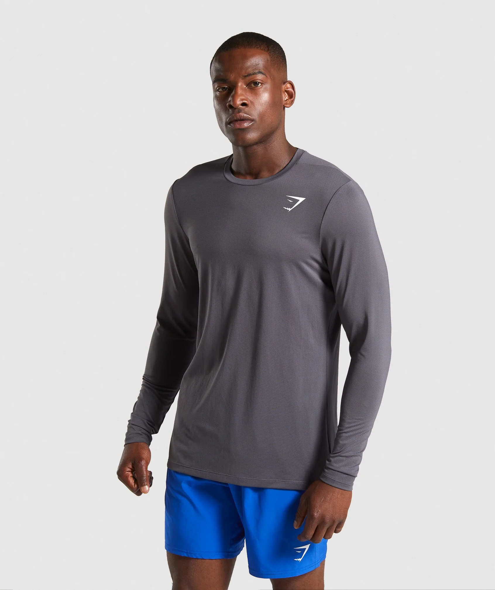 Gymshark Arrival Long Sleeve T-Shirt - Charcoal