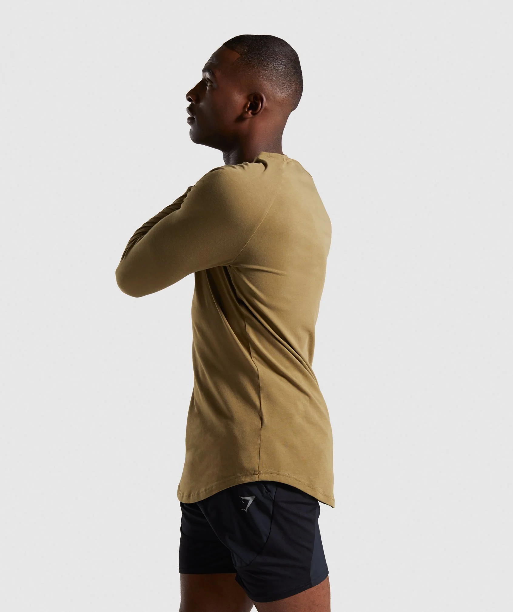 Gymshark Block Long Sleeve T-Shirt - Khaki