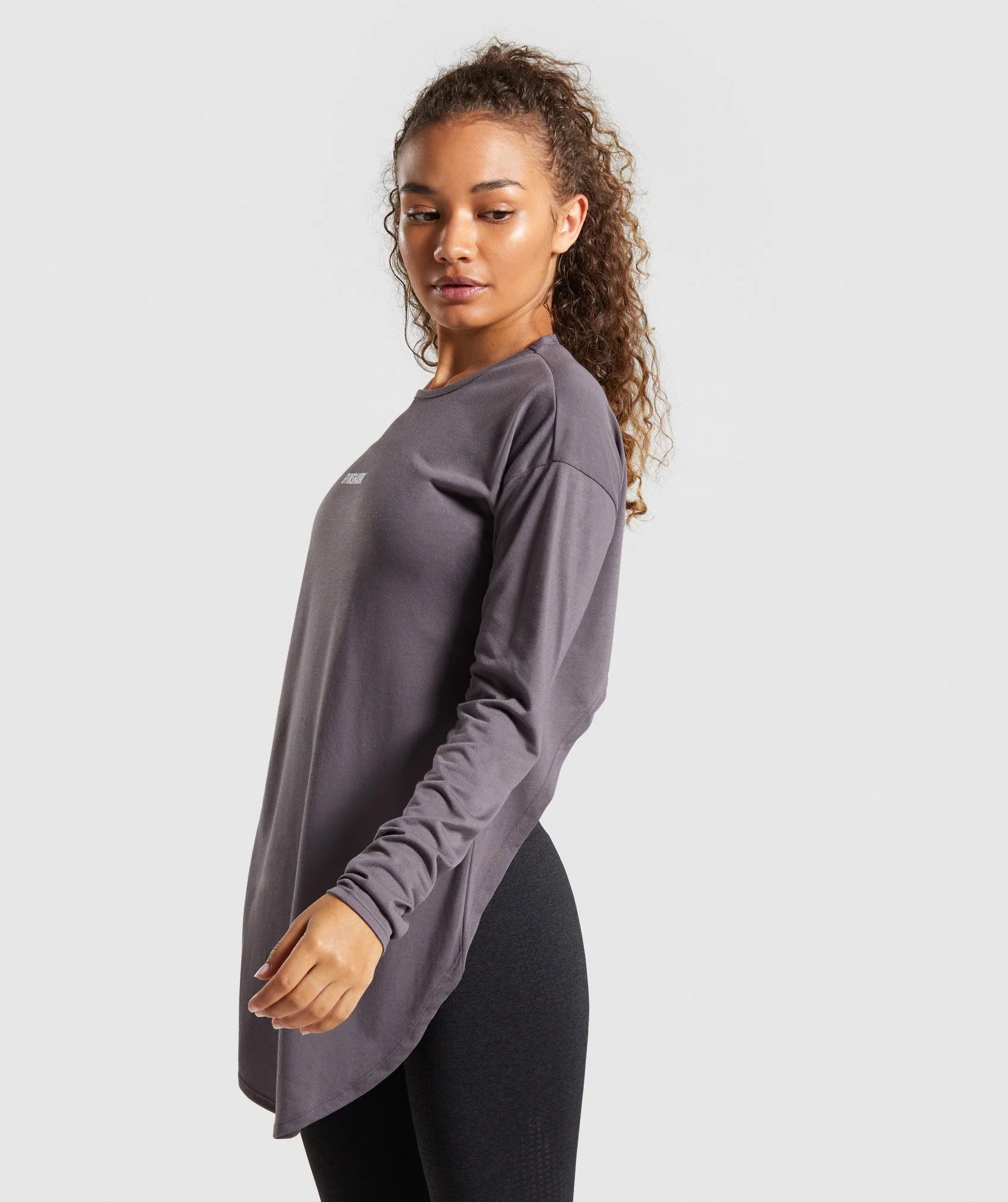 Gymshark Ark Long Sleeve Top - Slate Lavender