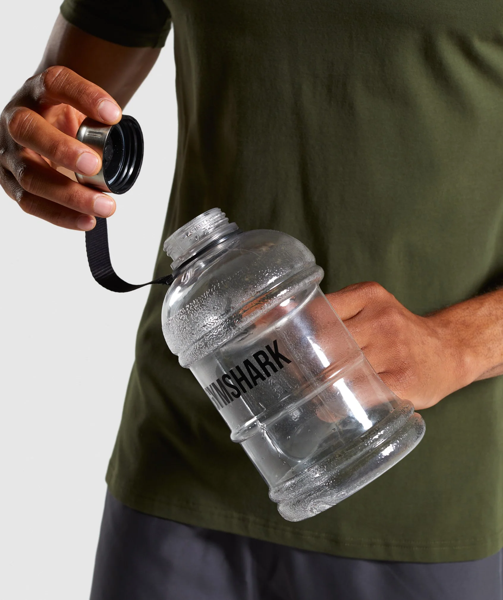 Gymshark 1.3L Water Bottle - Black Logo