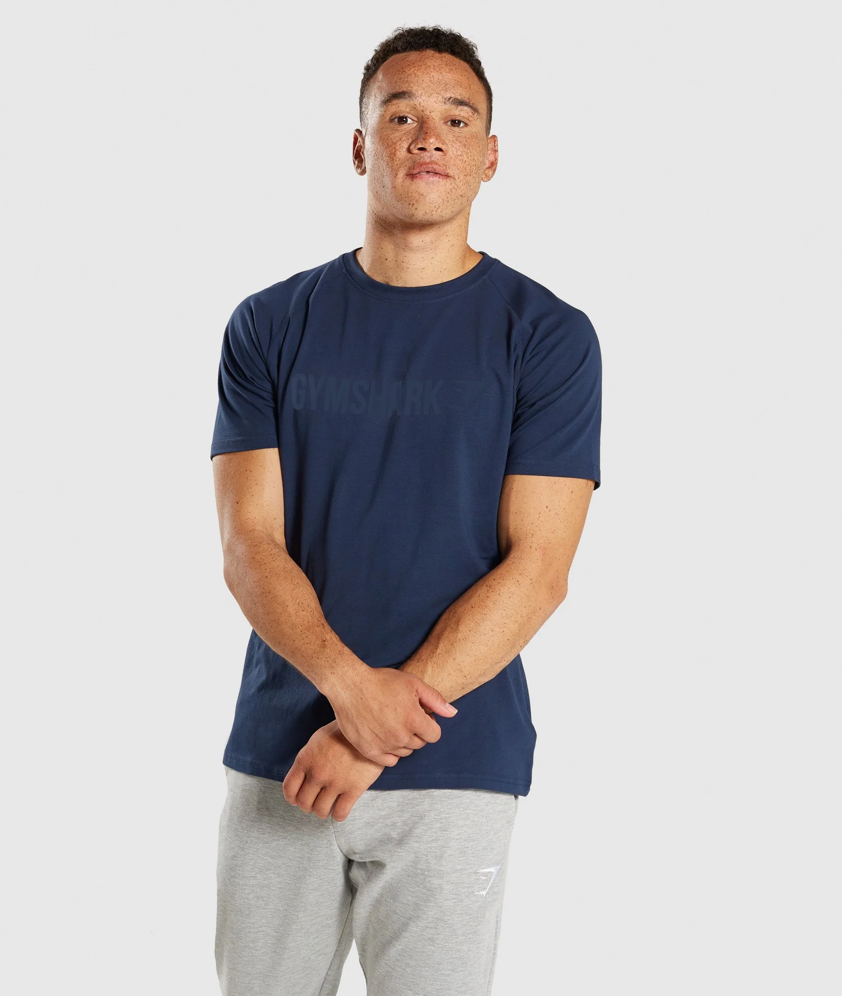 Gymshark Apollo T-Shirt - Sapphire Blue Marl