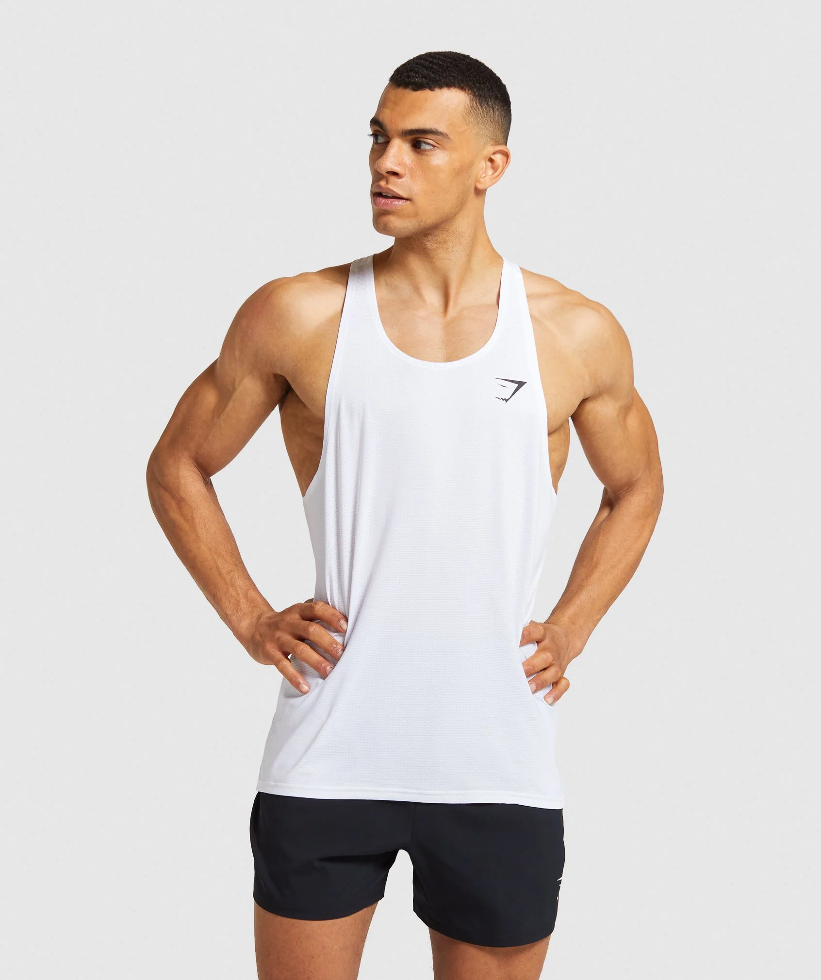 Gymshark Arrival Stringer - White