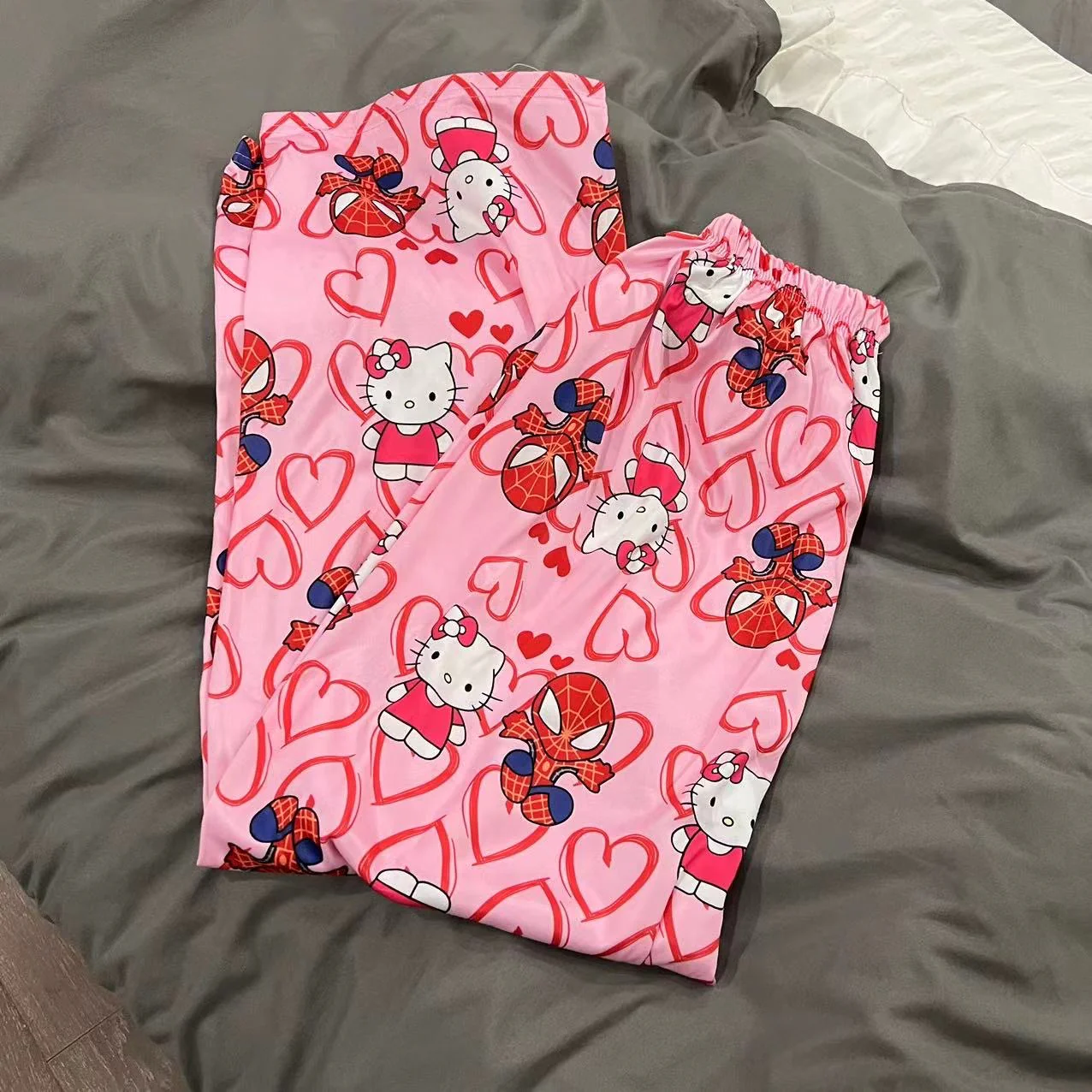 Hellokitty Spiderman Pajama Pants Sleepwear