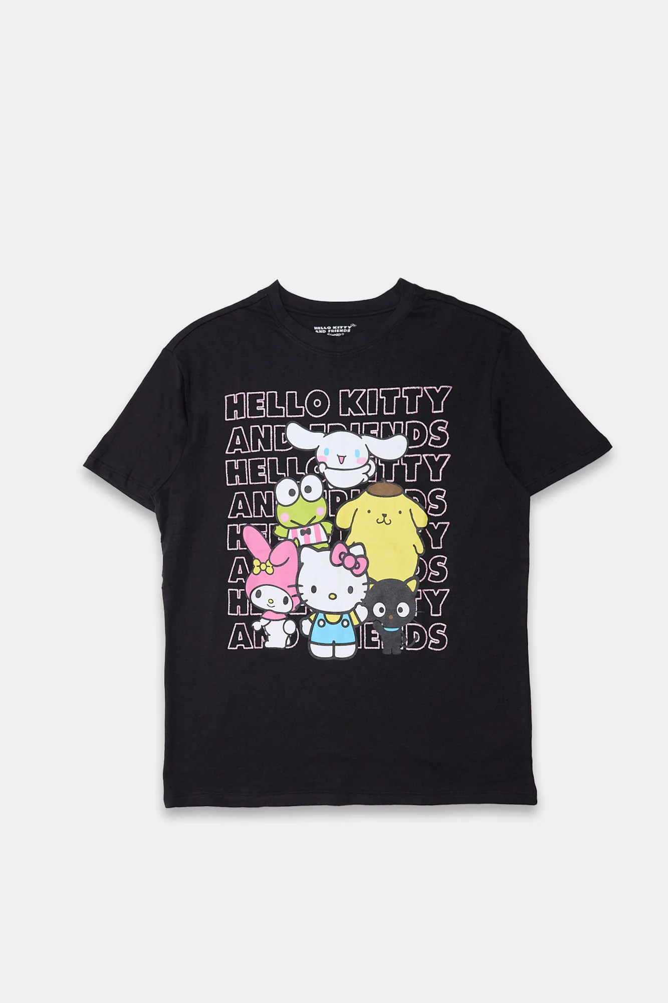 Hello Kitty Puff Print Graphic BoyfriendTee