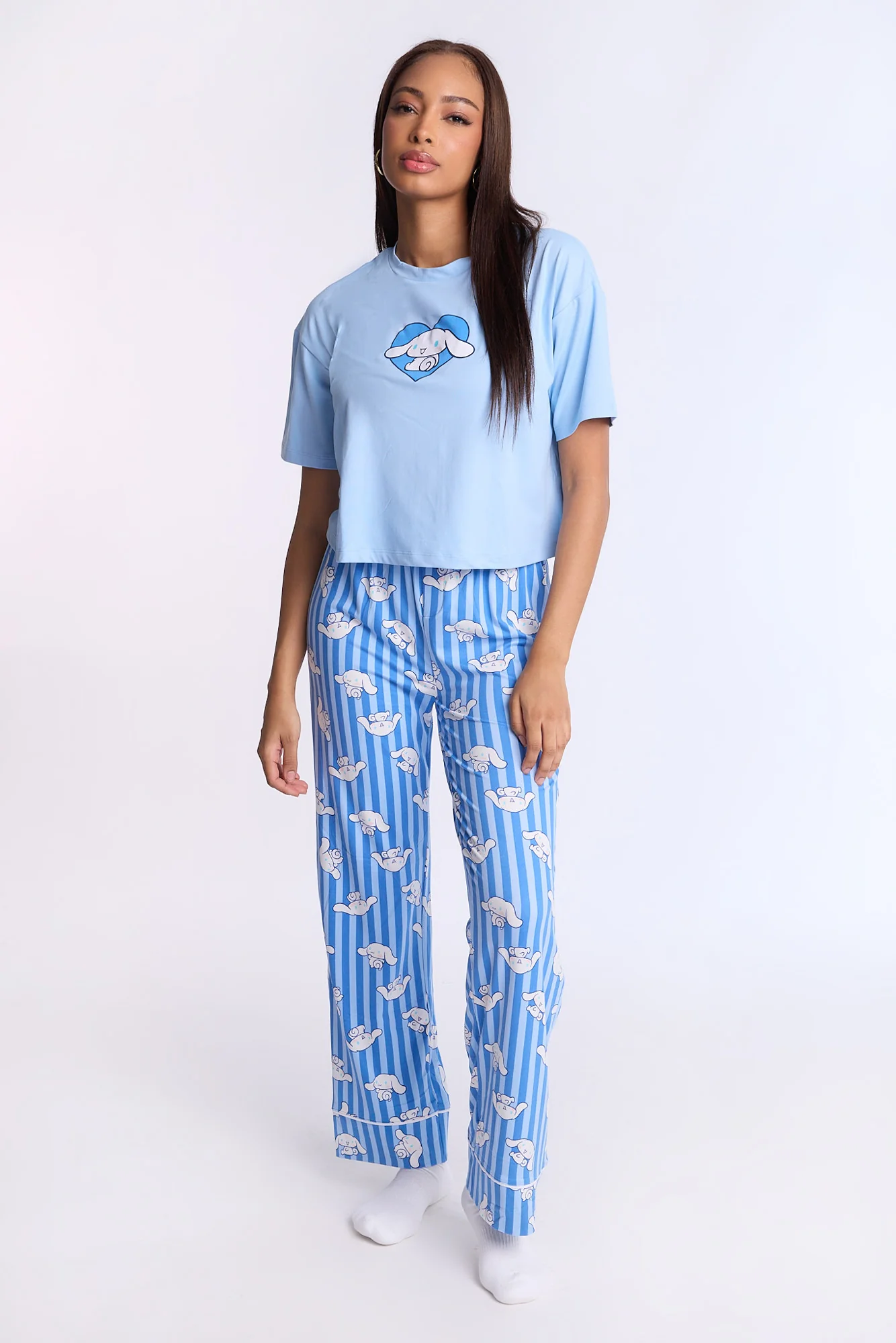 Cinnamoroll Super Soft Pajama Tee And Pants 2-Piece Set