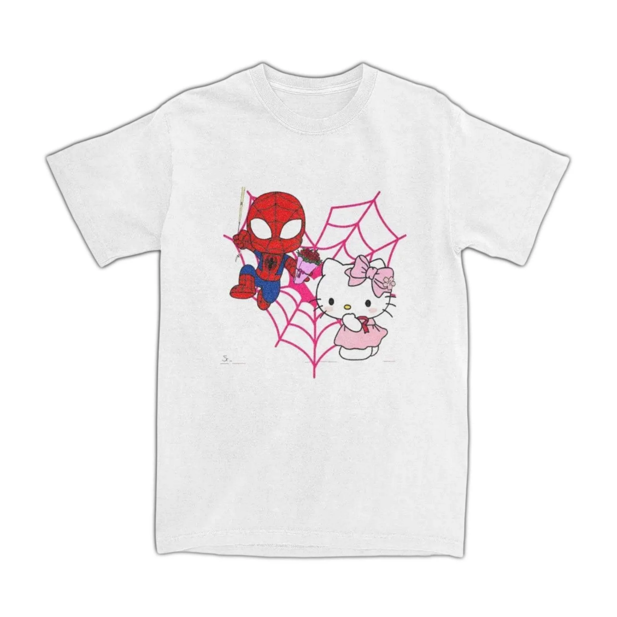 Hello Kitty x Spider-Man Heart T-Shirt
