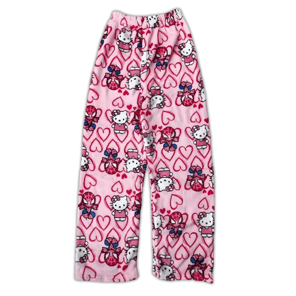 Hello Kitty x Spider Man Pajama Pants