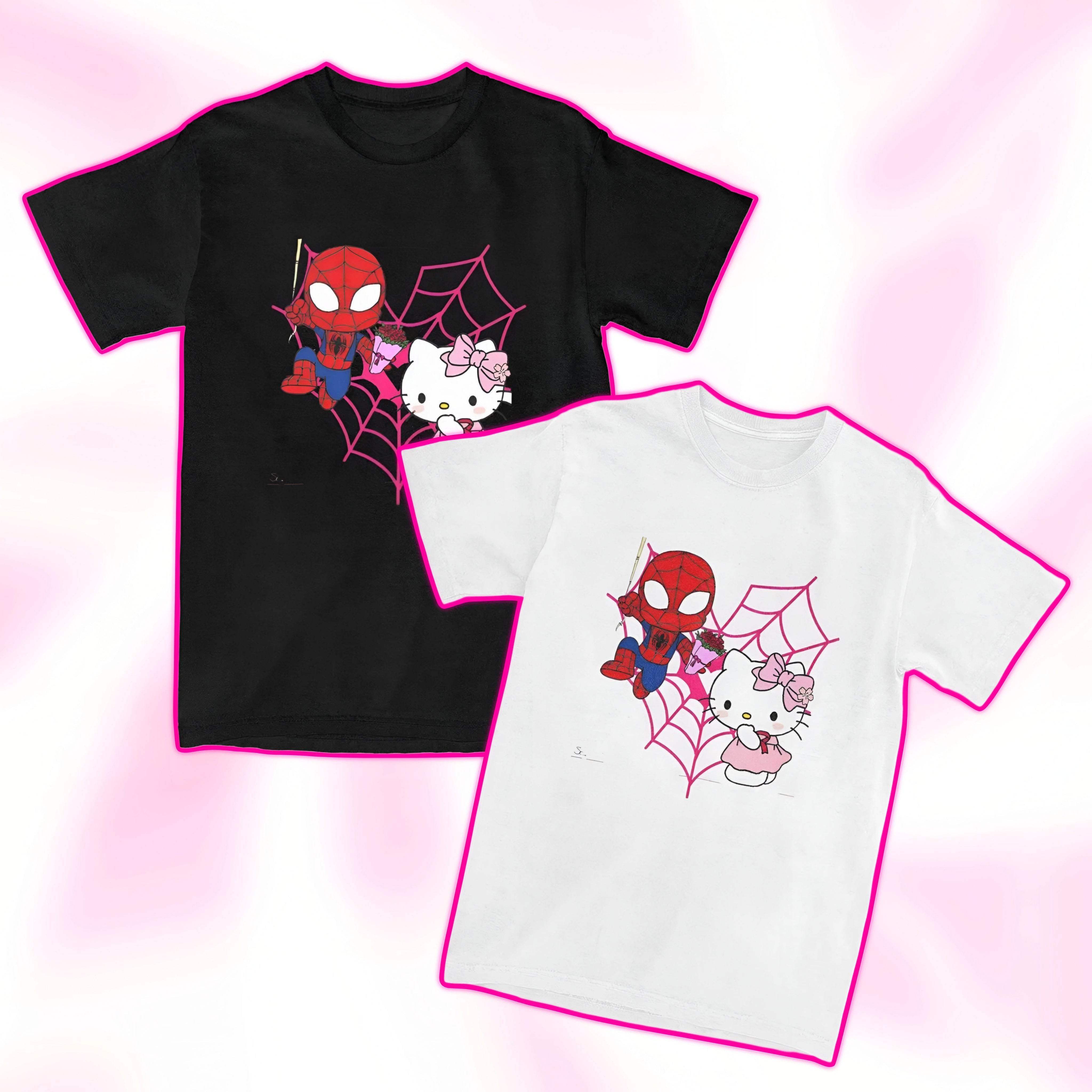 Hello Kitty x Spider-Man Heart T-Shirt
