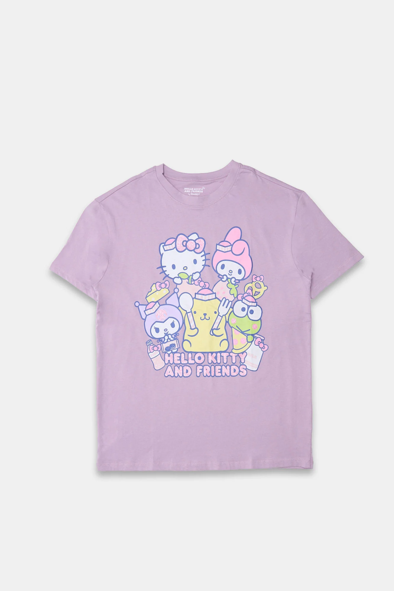 Hello Kitty And Friends Food Graphic Boyfriend Tee