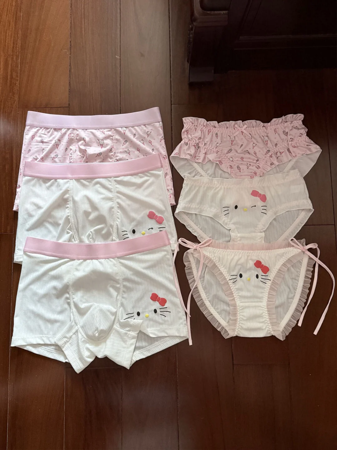 Hellokitty Matching Underwear For Couples, Valentines Day Gift, Mens and Womens Underwear