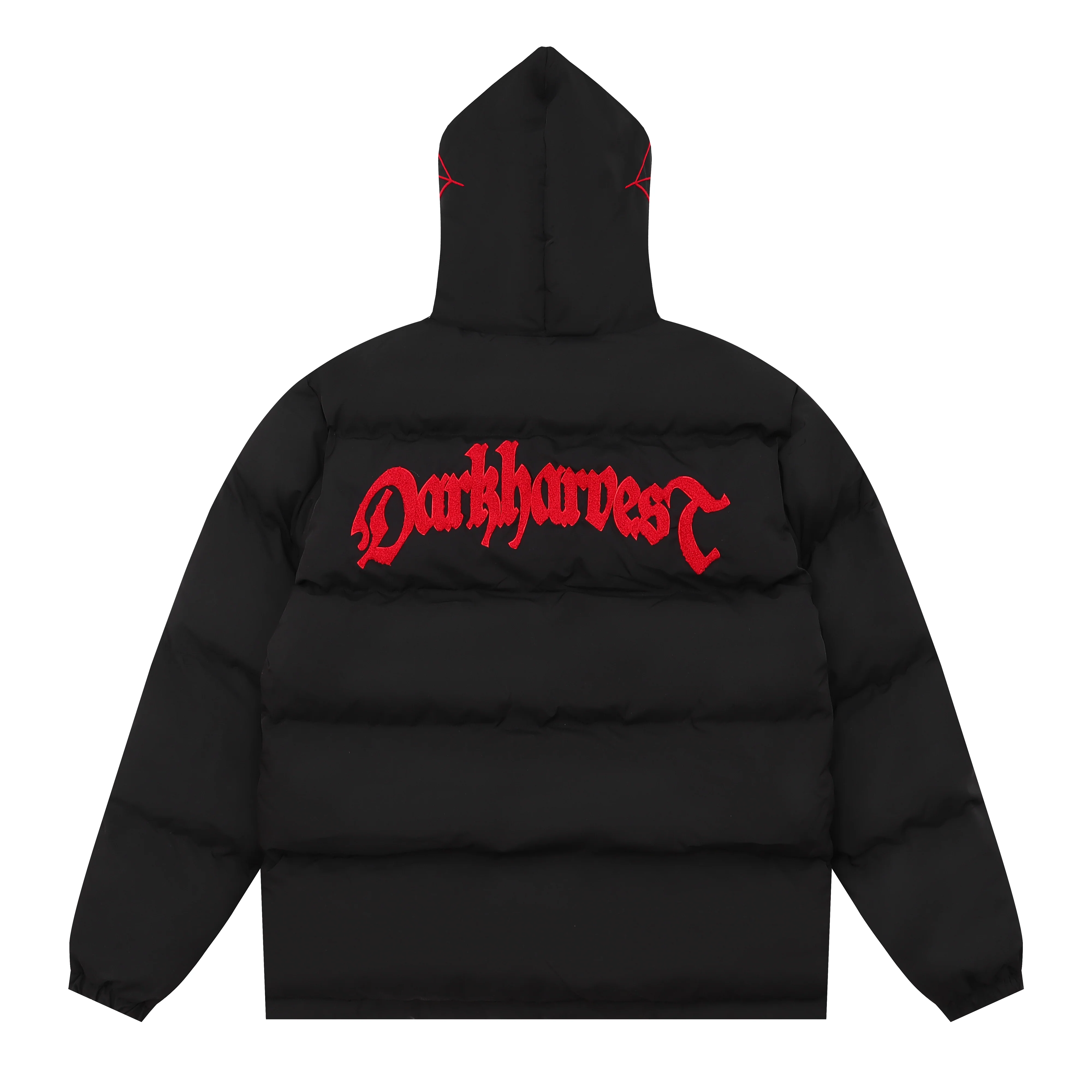 Spiderman Winter Long Sleeve Zip Hooded Puffer Jacket Coat Pockets Baggy Short Down Coat