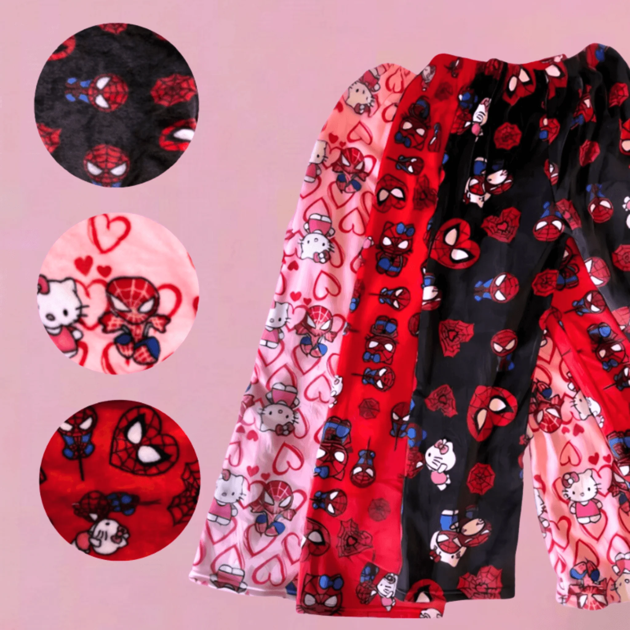 Hello Kitty x Spider Man Pajama Pants