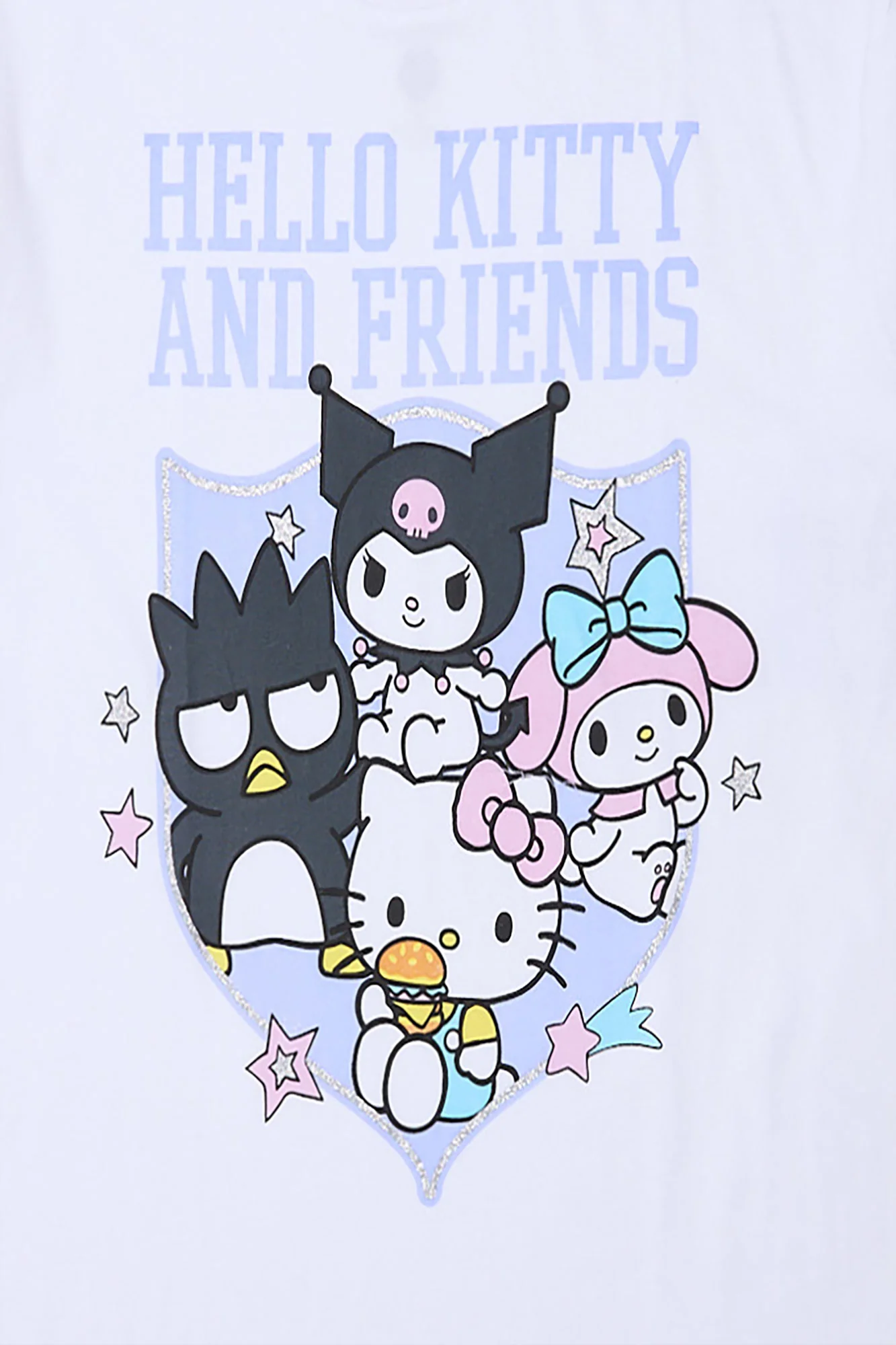 Hello Kitty And Friends Crest Graphic Boyfriend Tee
