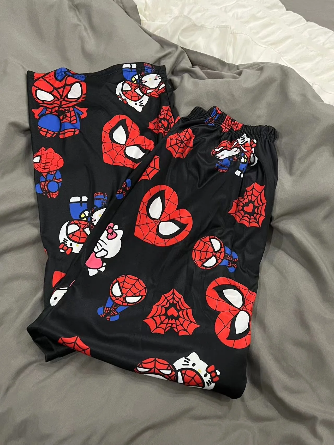 Hellokitty Spiderman Pajama Pants Sleepwear