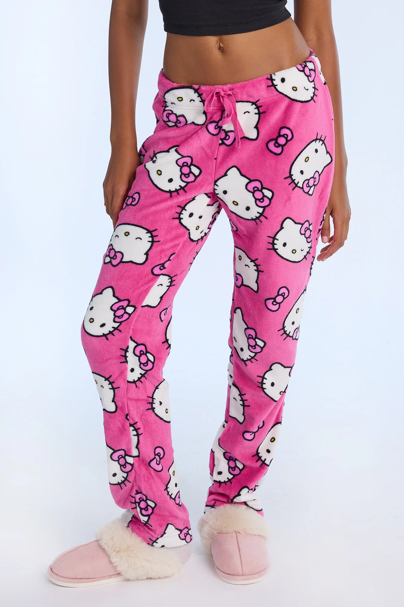 Hello Kitty  Bow Plush Pajama Pants