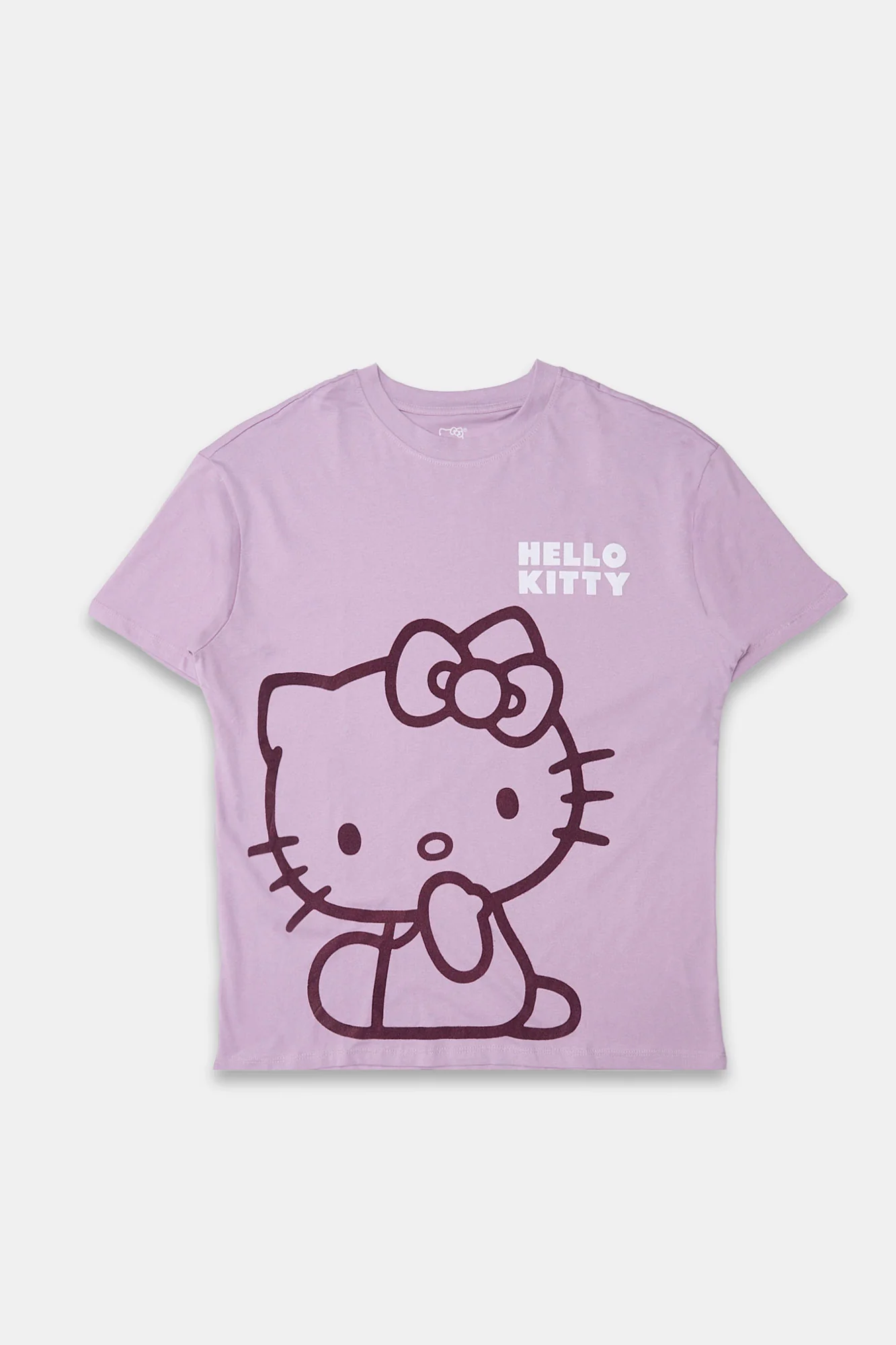Hello Kitty Flocked Graphic Boyfriend Tee