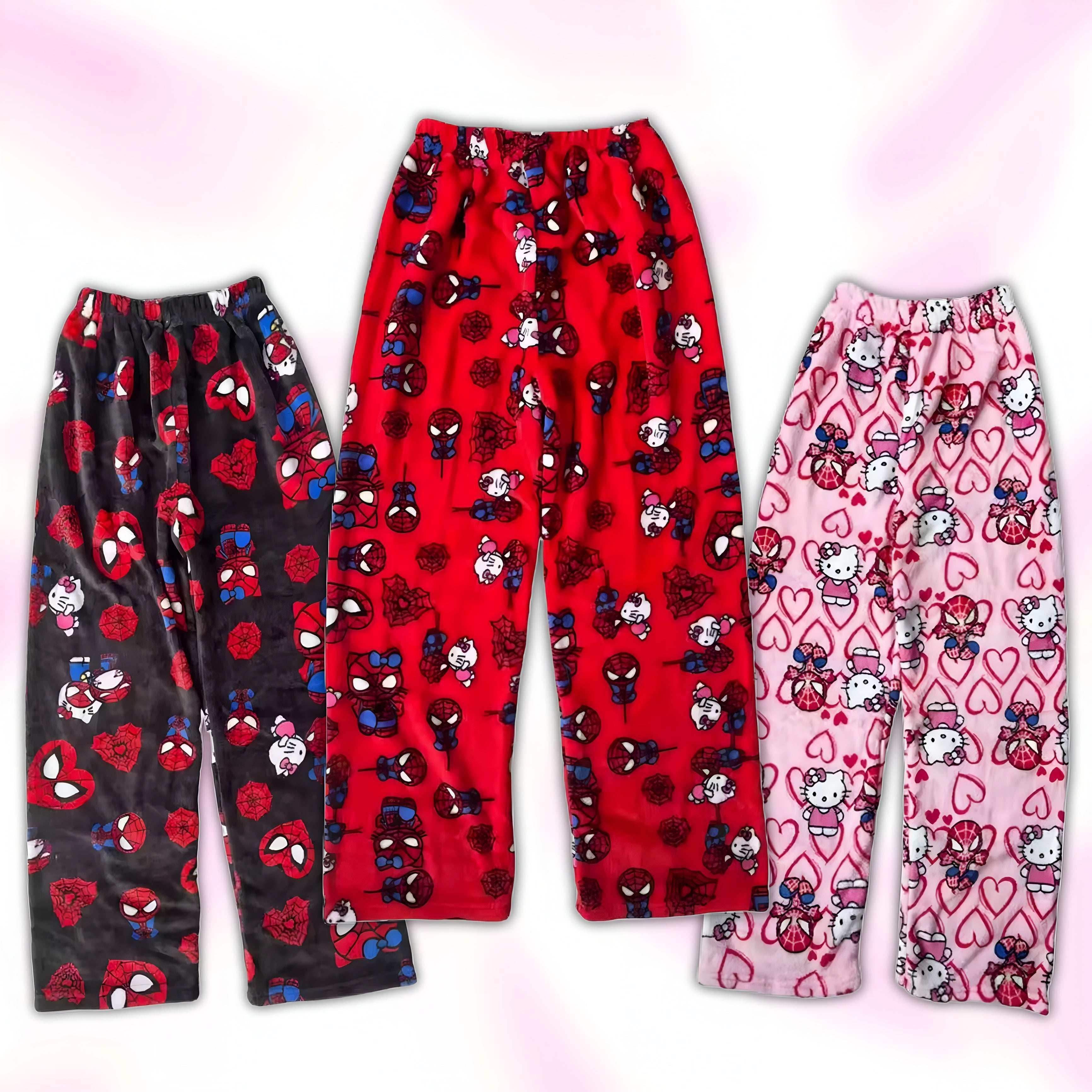 Hello Kitty x Spider Man Pajama Pants