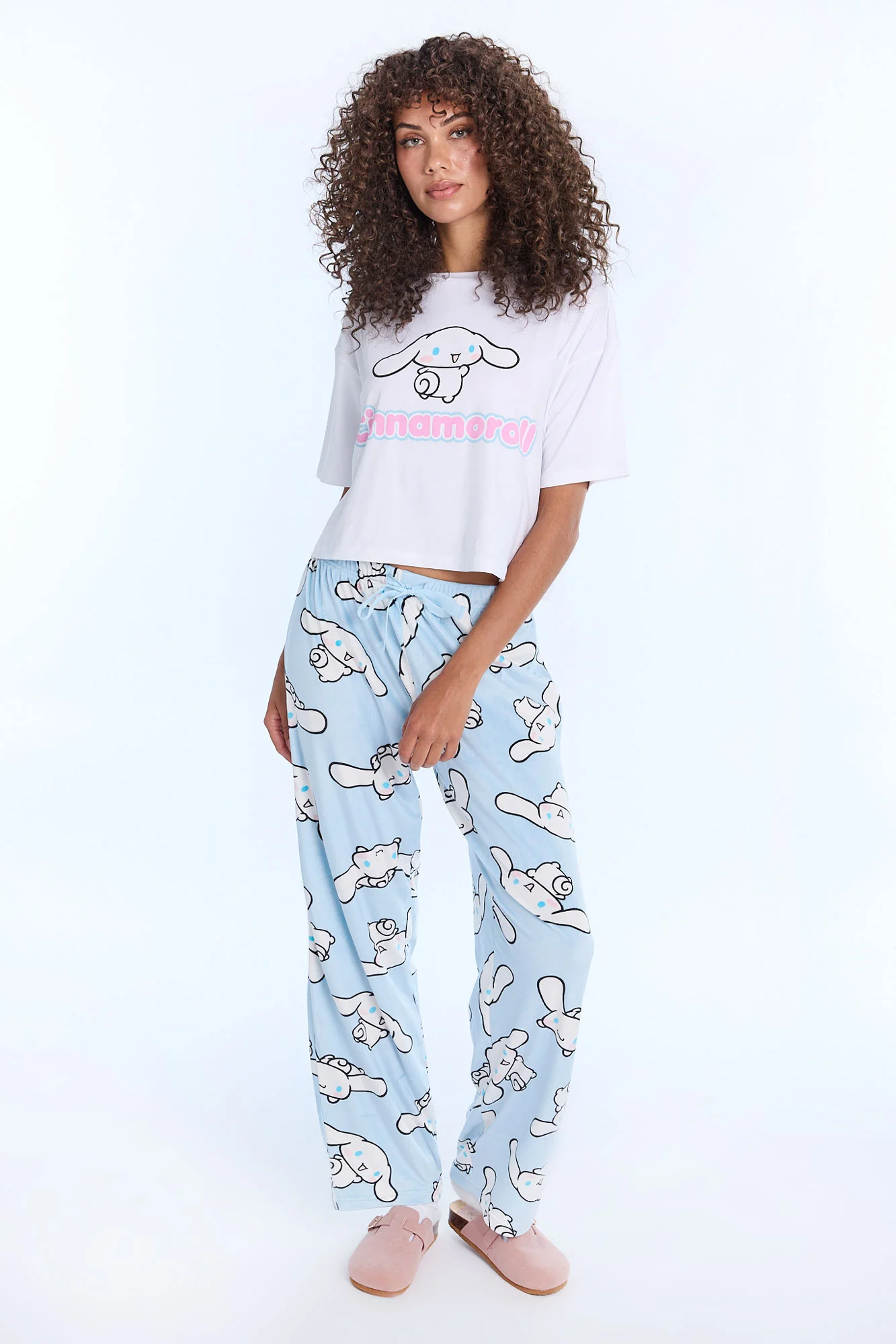 Cinnamoroll Pajama Tee & Velour Pants 2-Piece Set