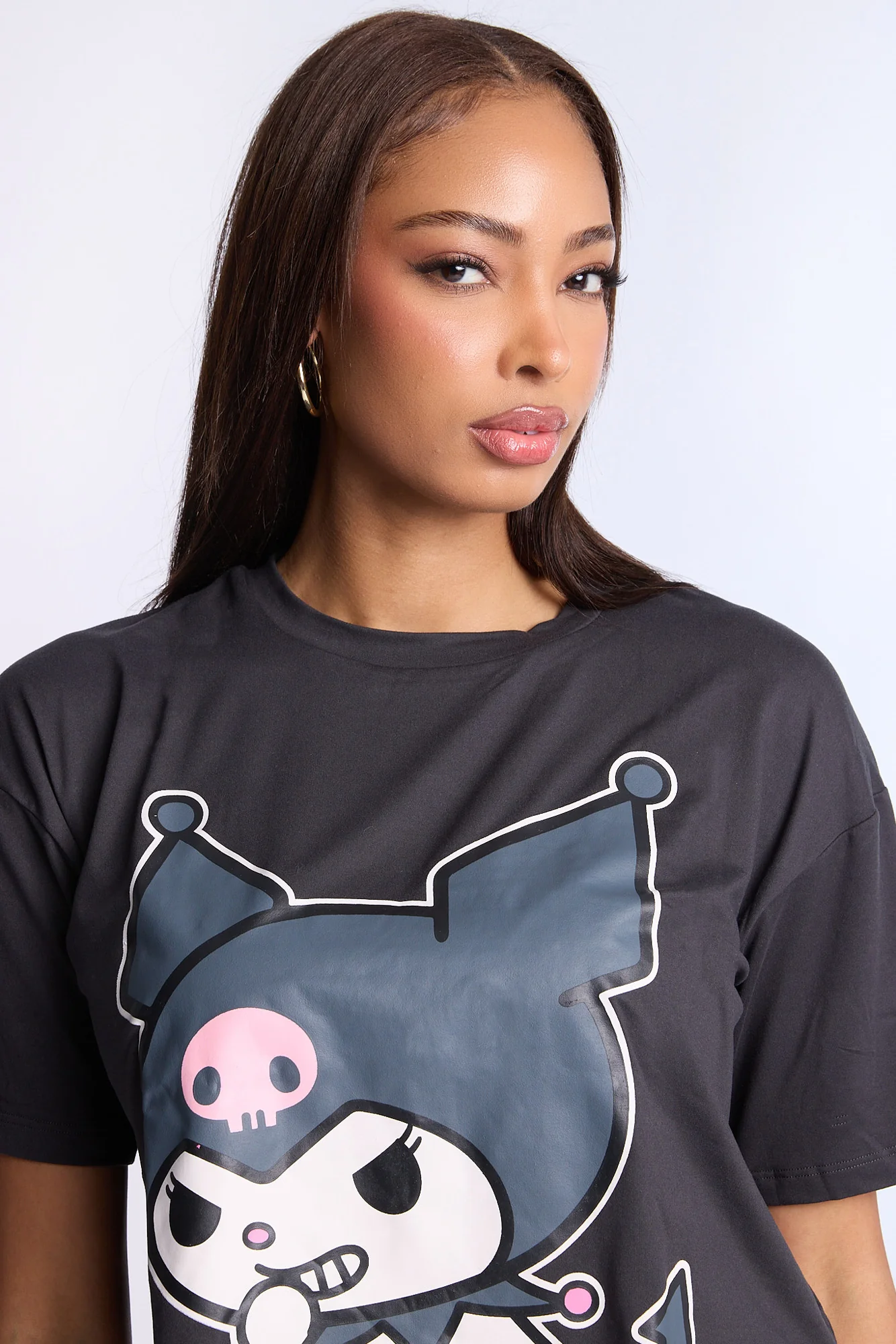 Kuromi Super Soft Pajama Tee And Shorts 2-Piece Set