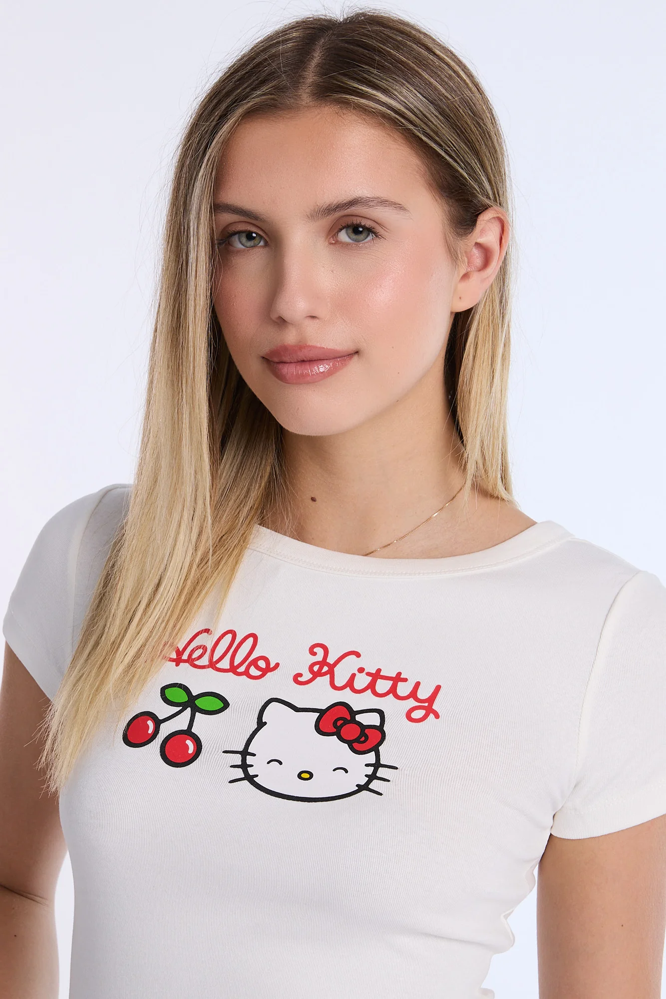 Hello Kitty Cherry Graphic Baby Tee