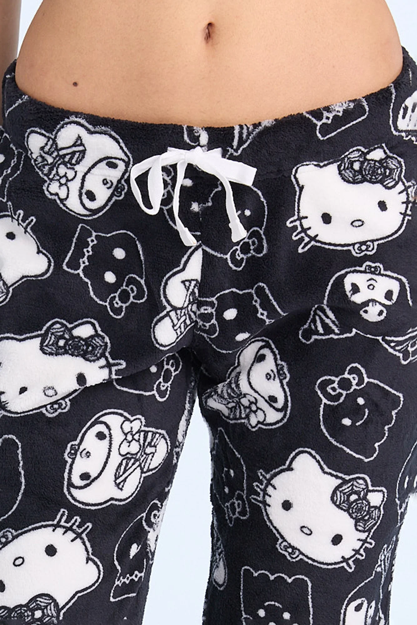 Hello Kitty Kuromi Halloween Plush Pajama Pants