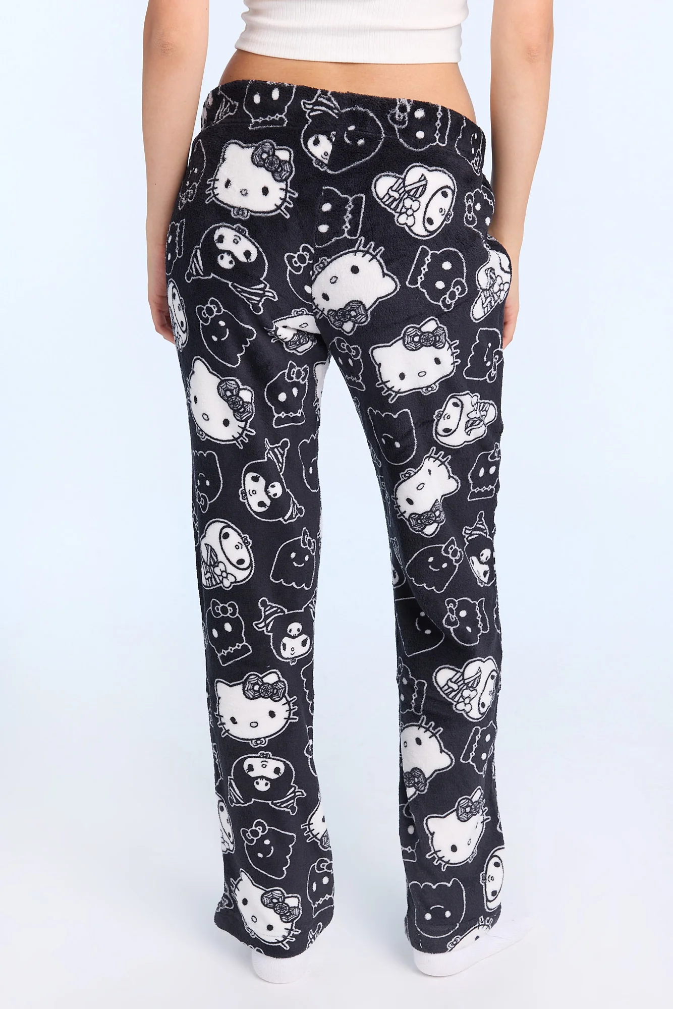 Hello Kitty Kuromi Halloween Plush Pajama Pants