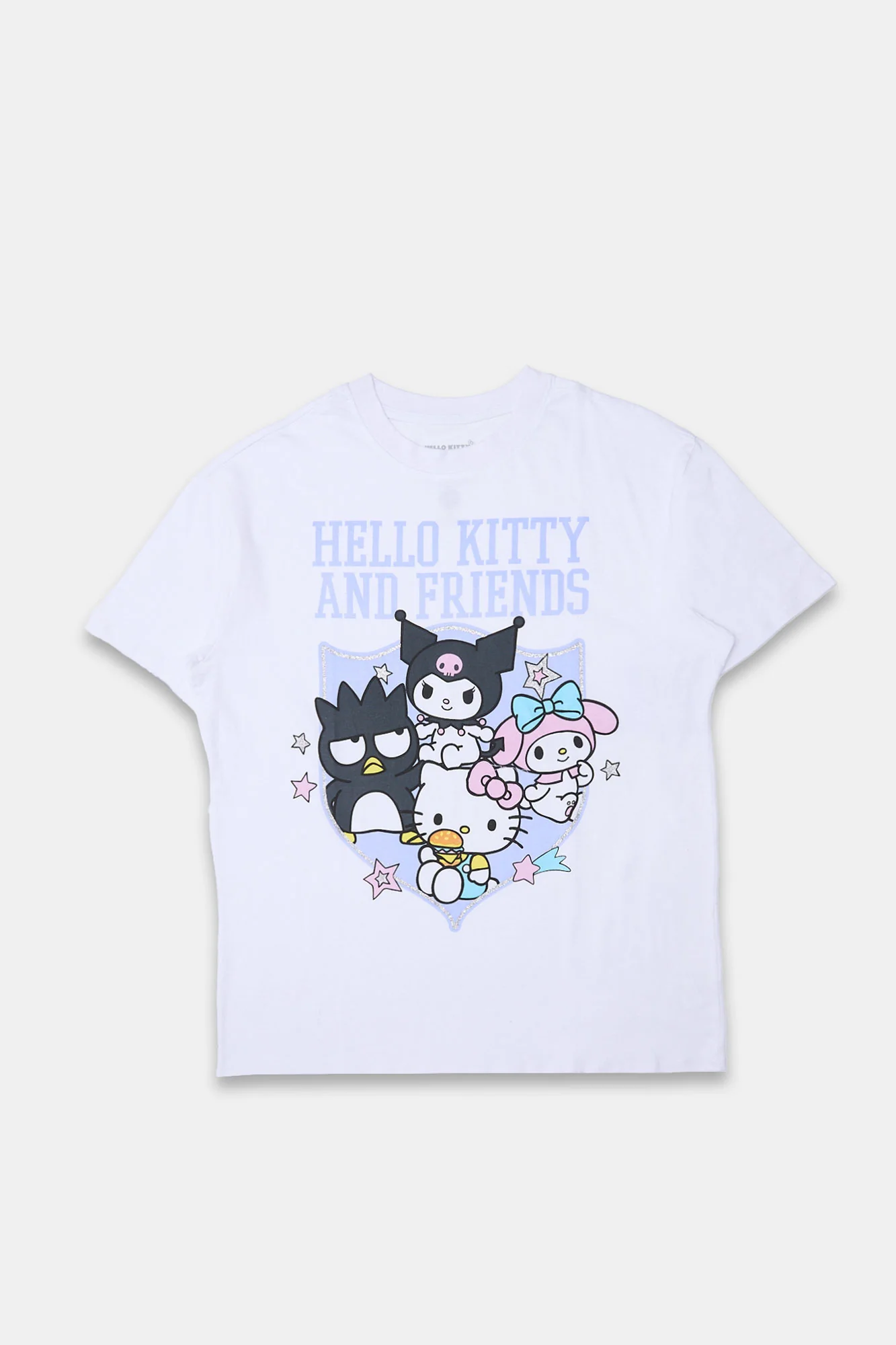 Hello Kitty And Friends Crest Graphic Boyfriend Tee