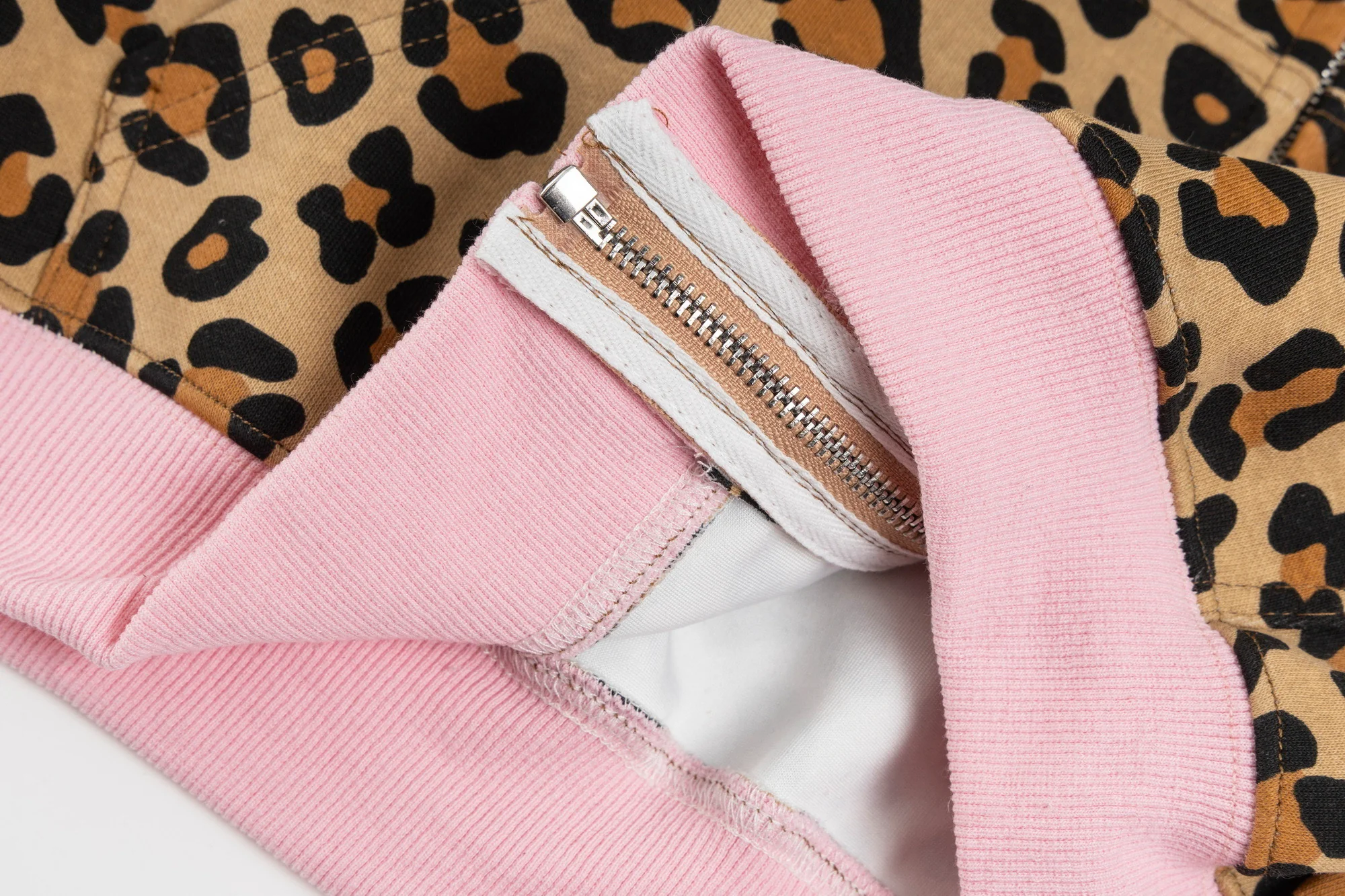 Hellokitty Leopard Print Hoodies Fall Jacket Sweatshirts Casual Drawstring Zip Up Y2K Hoodie with Pocket