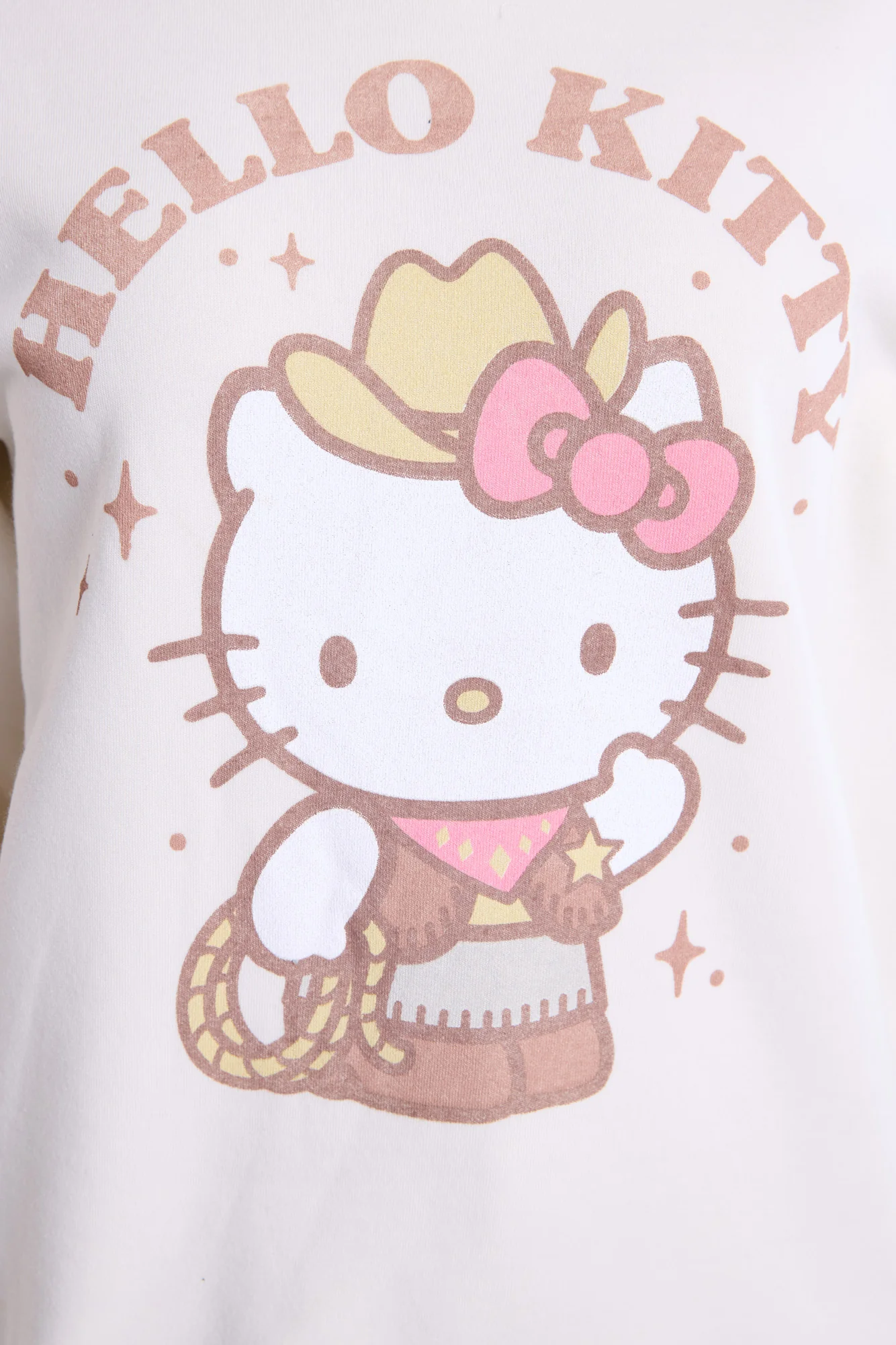 Hello Kitty Western Graphic Crew Neck Sweatshirt